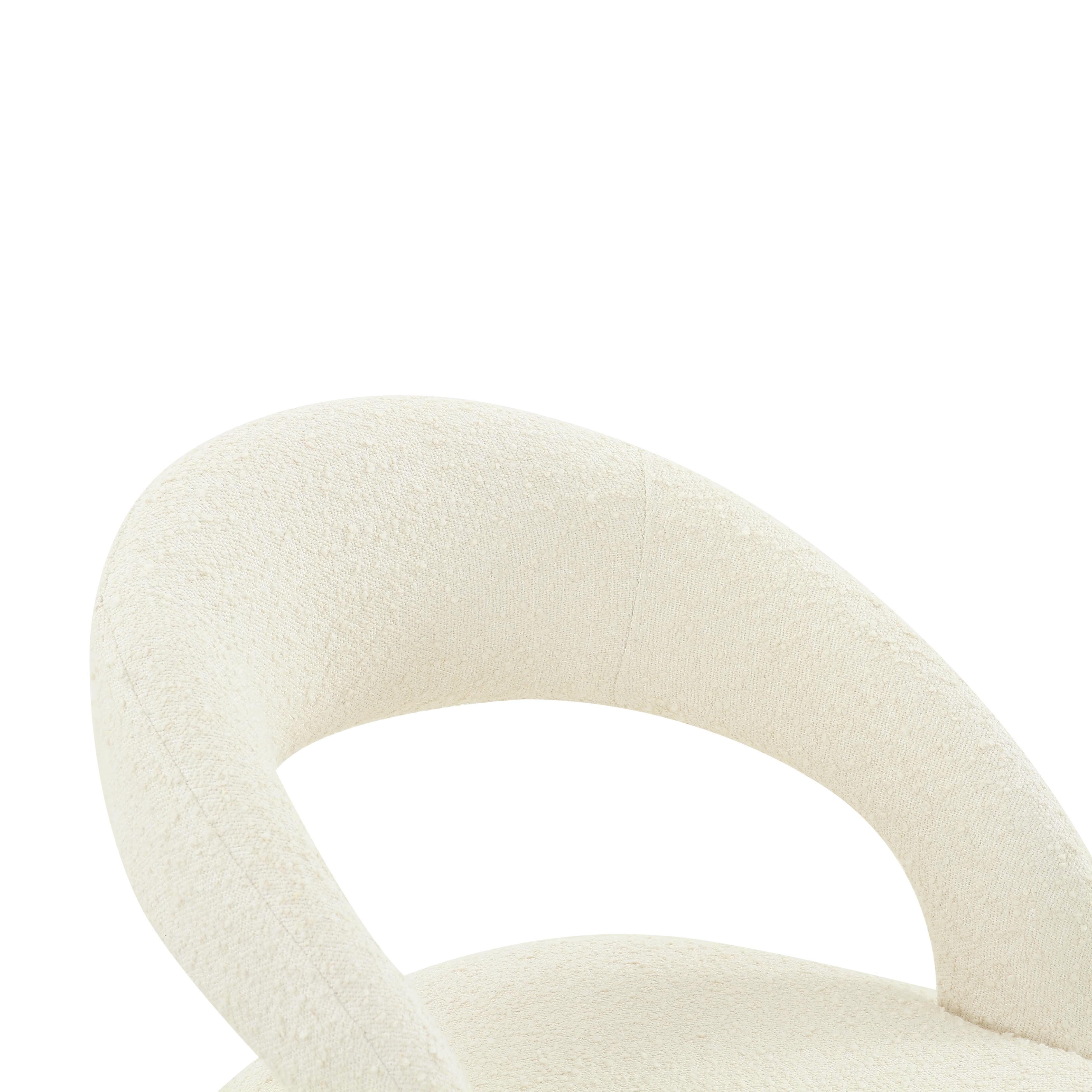 TOV Furniture Dining Dining Chair, Cream, large