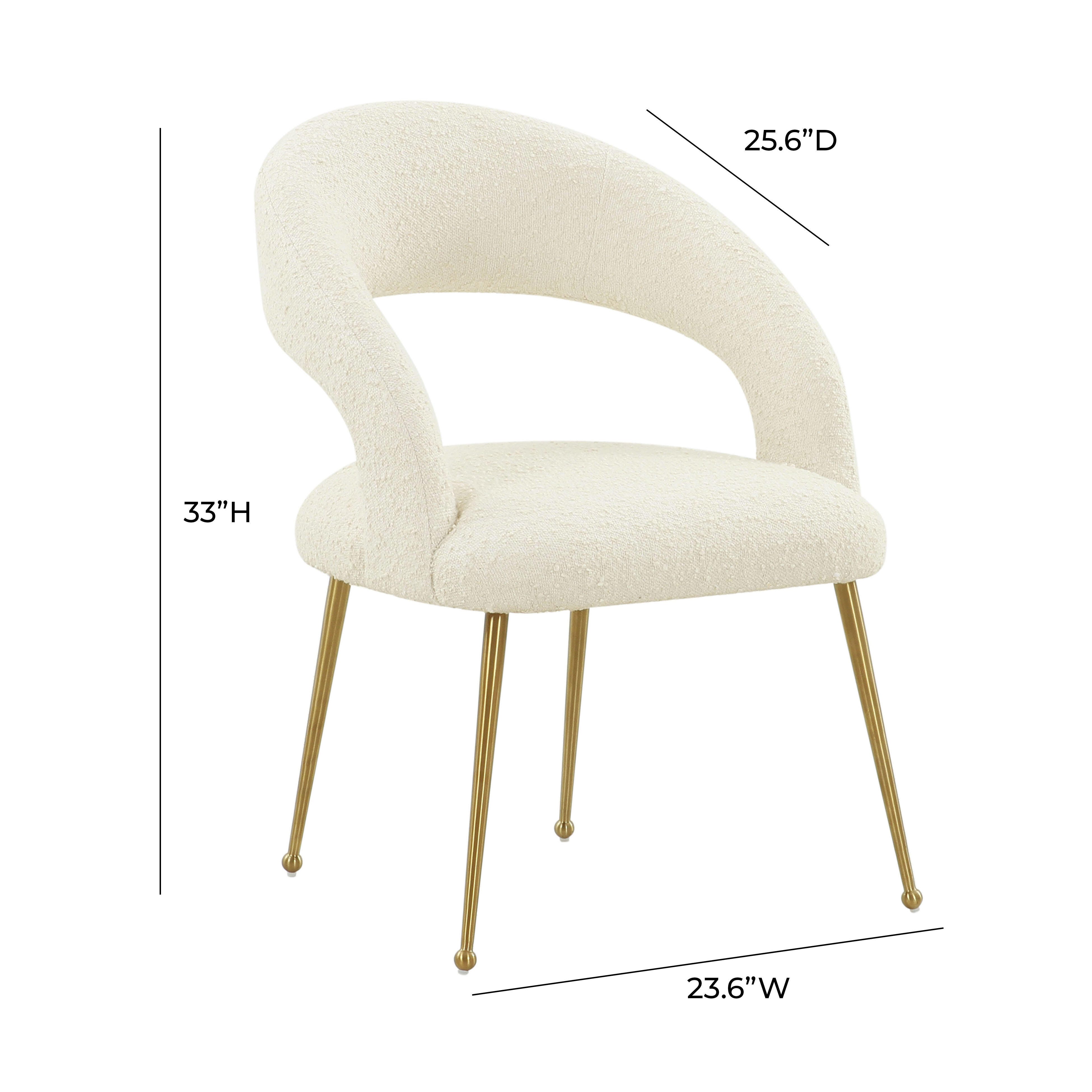 TOV Furniture Dining Dining Chair, Cream, large