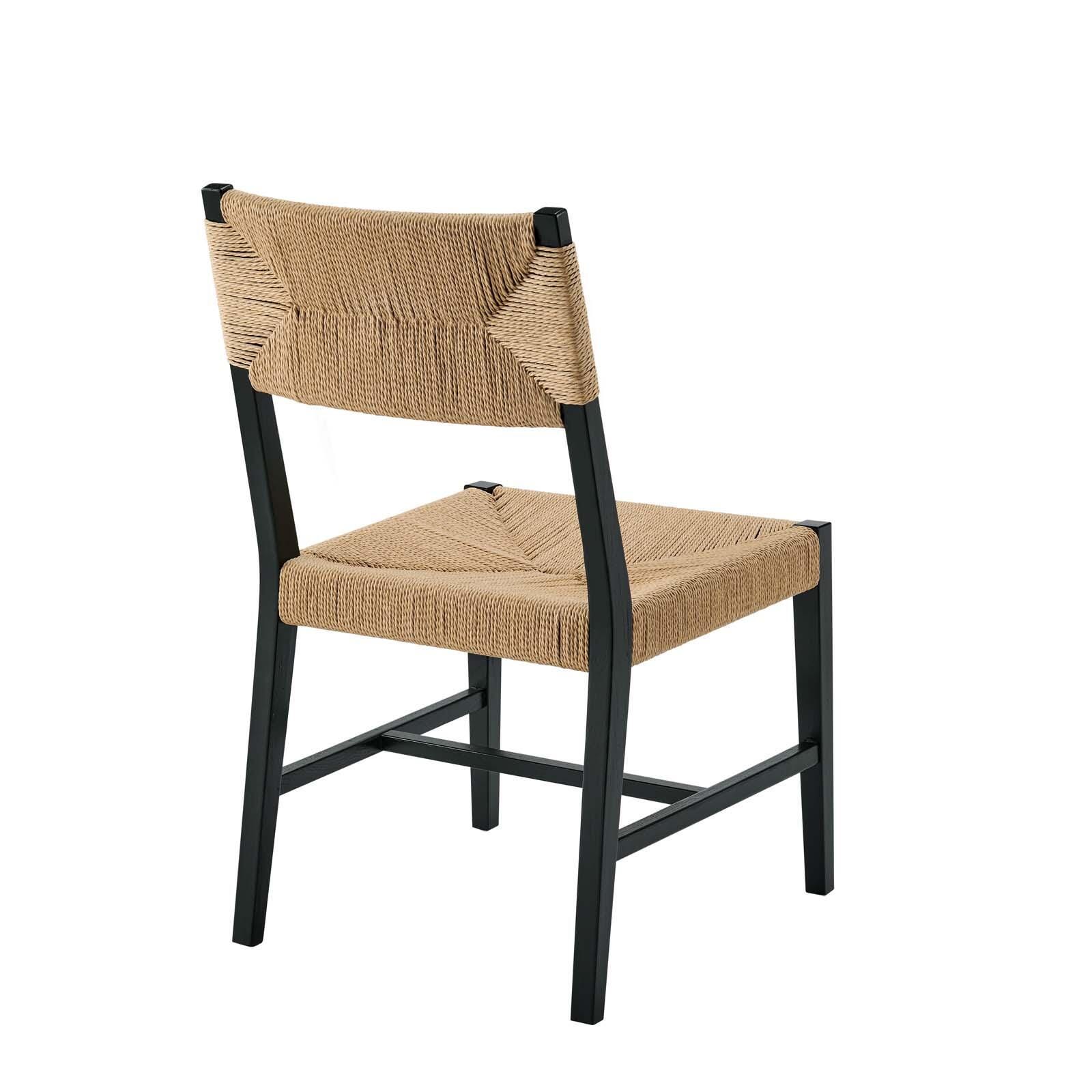 Bodie Dining Chair, Black/Natural, large