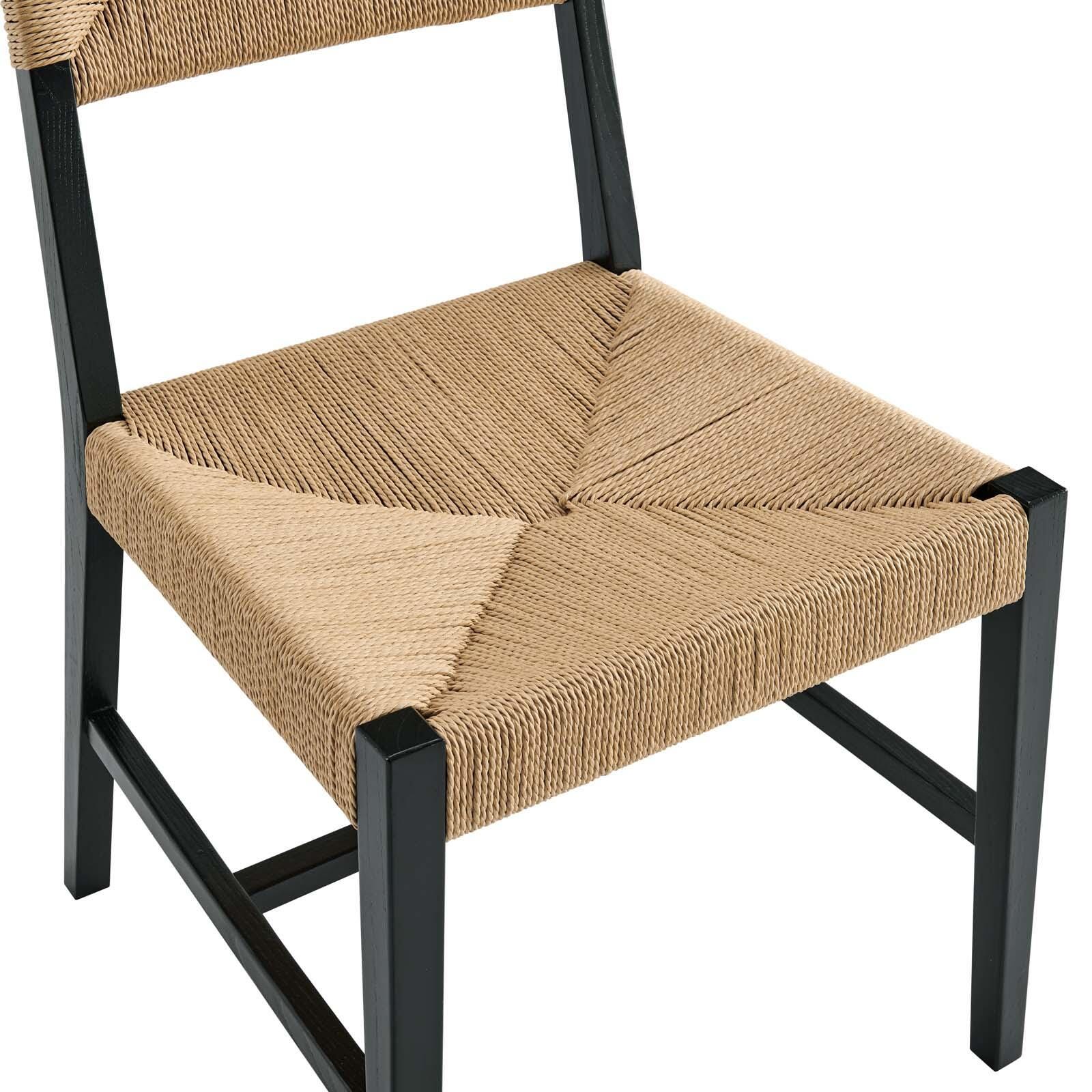 Bodie Dining Chair, Black/Natural, large