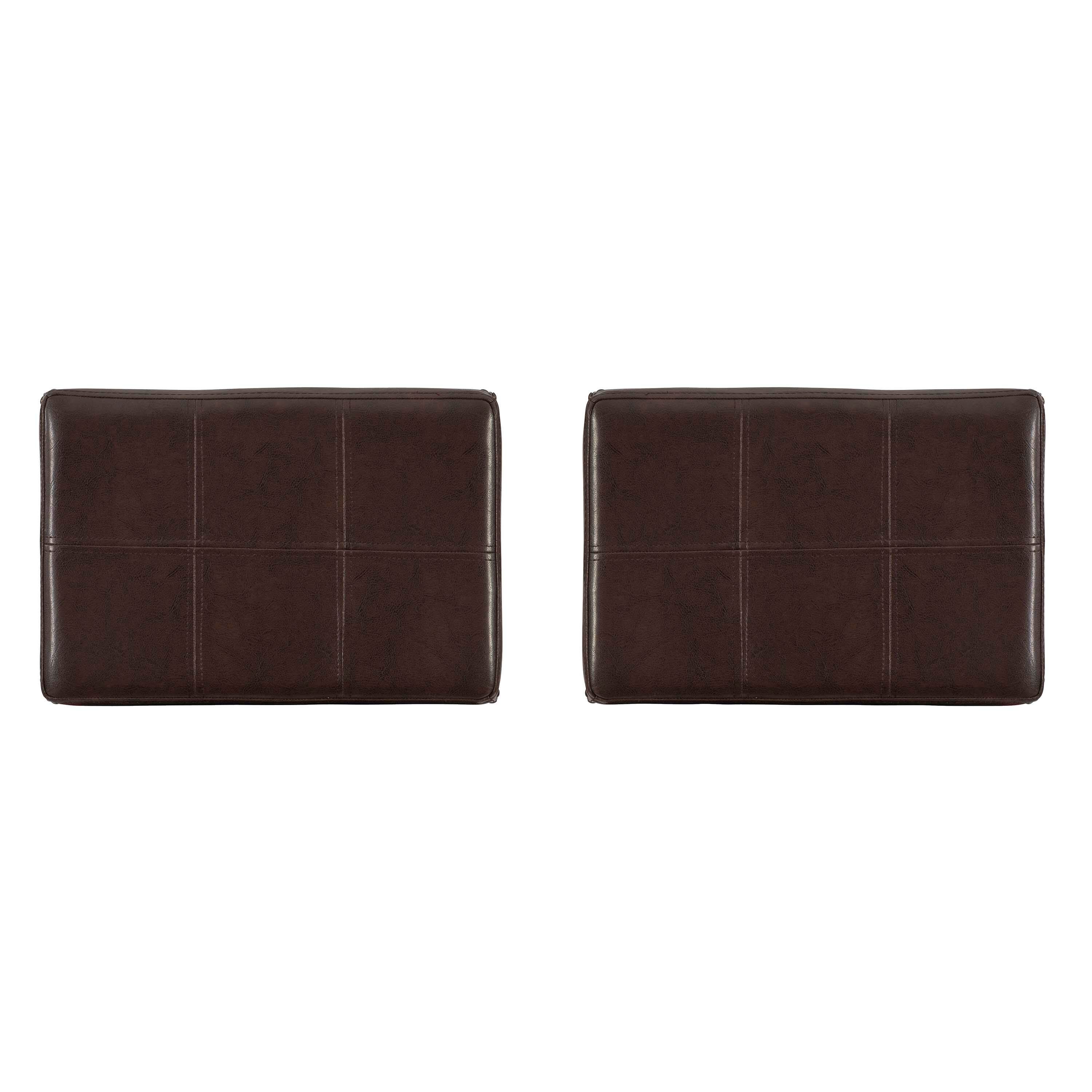 Linon Claridge Bar Stools (Set of2), Black/Brown, large