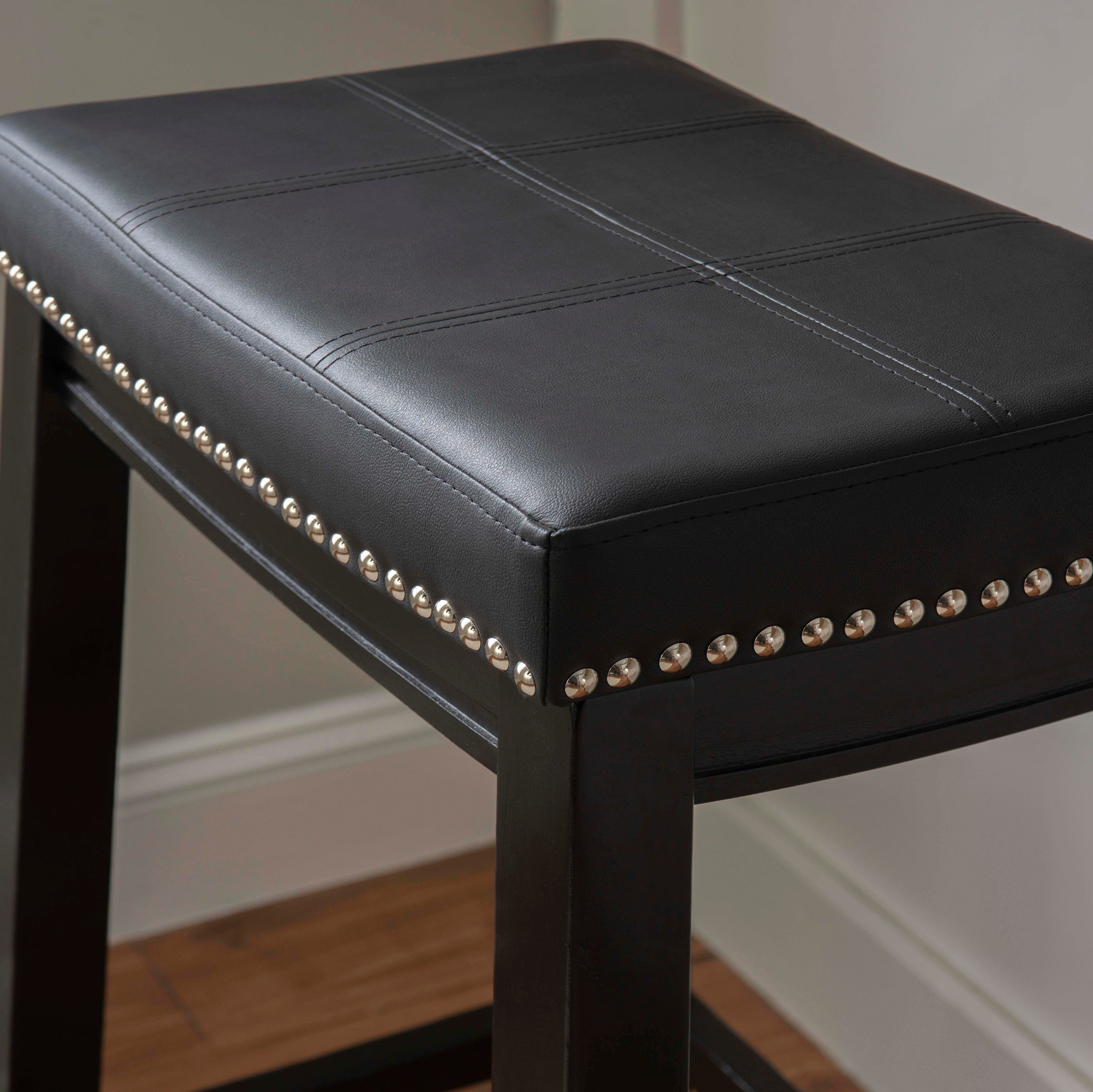 Linon Claridge Bar Stools (Set of2), Black, large