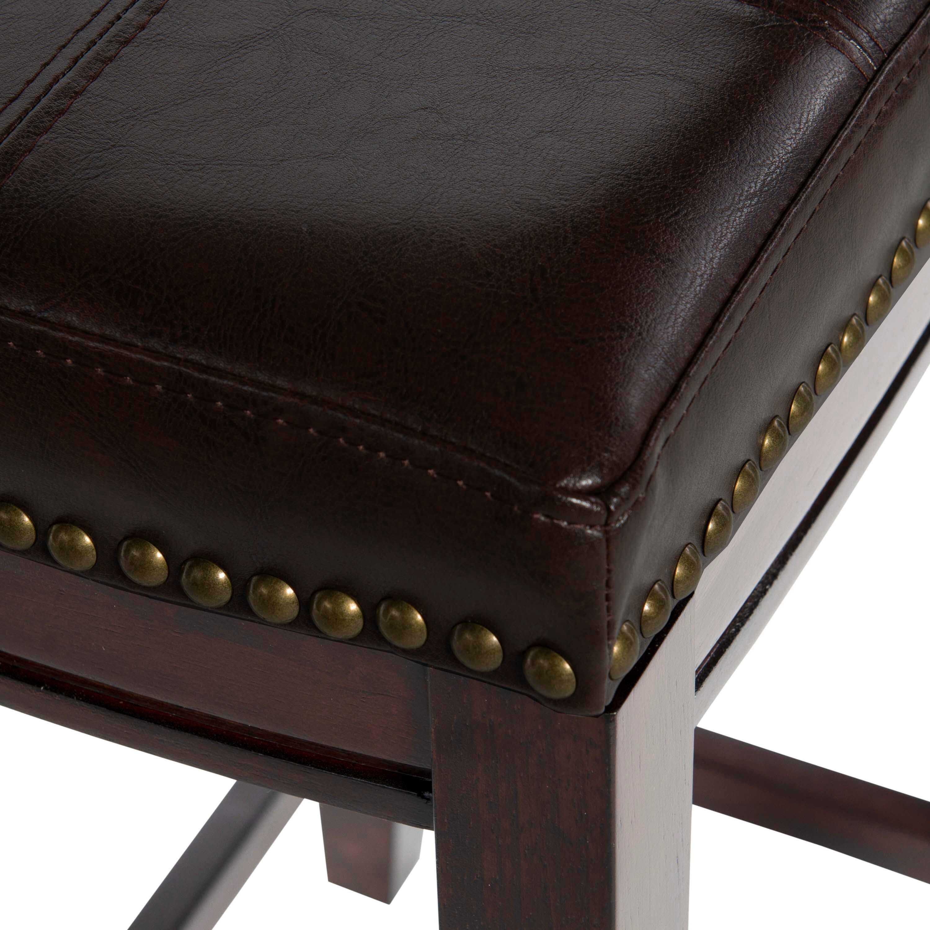 Linon Claridge Counter Stools (Set of2), Black/Brown, large