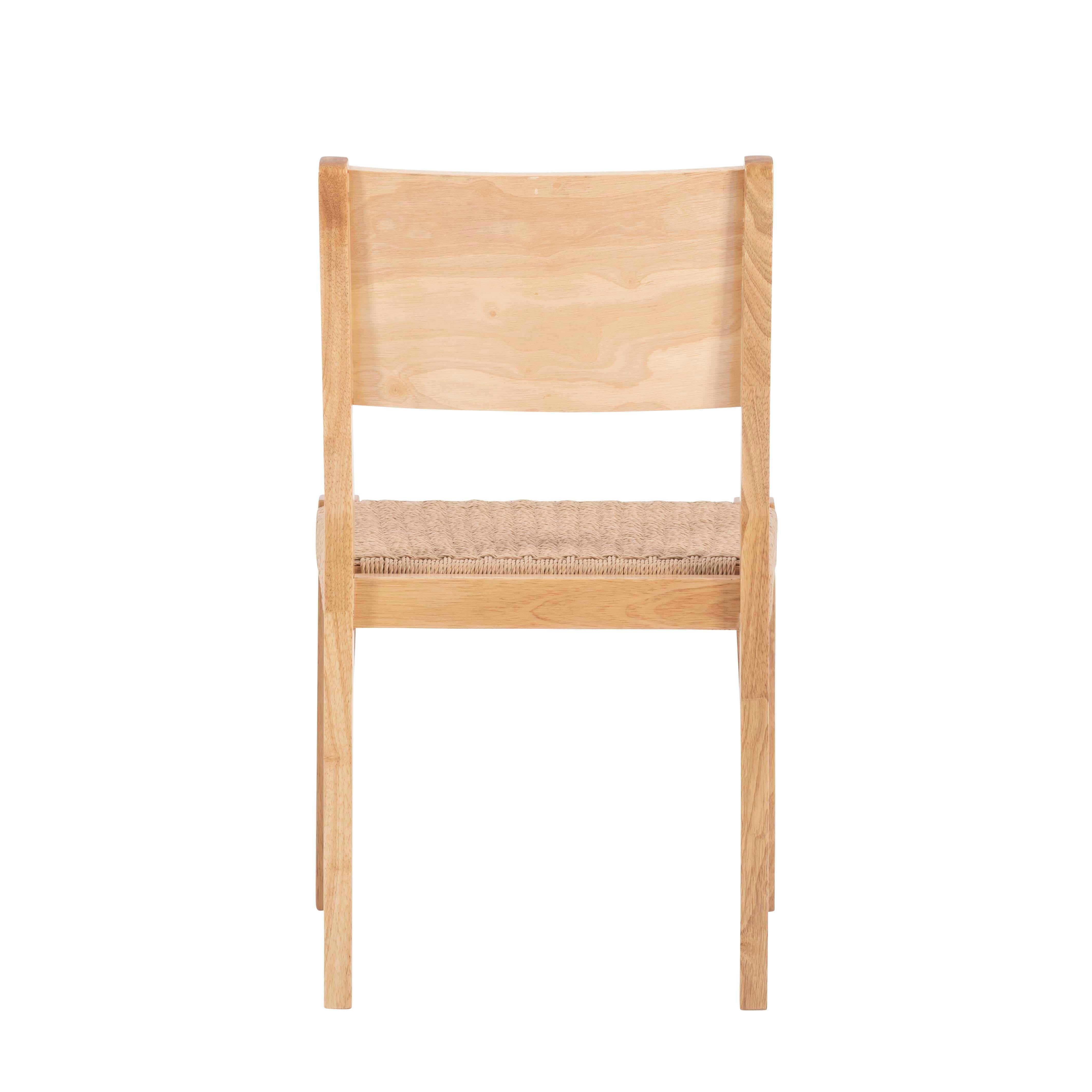 Linon Farren Dining Chairs (Set of 2), Natural, large