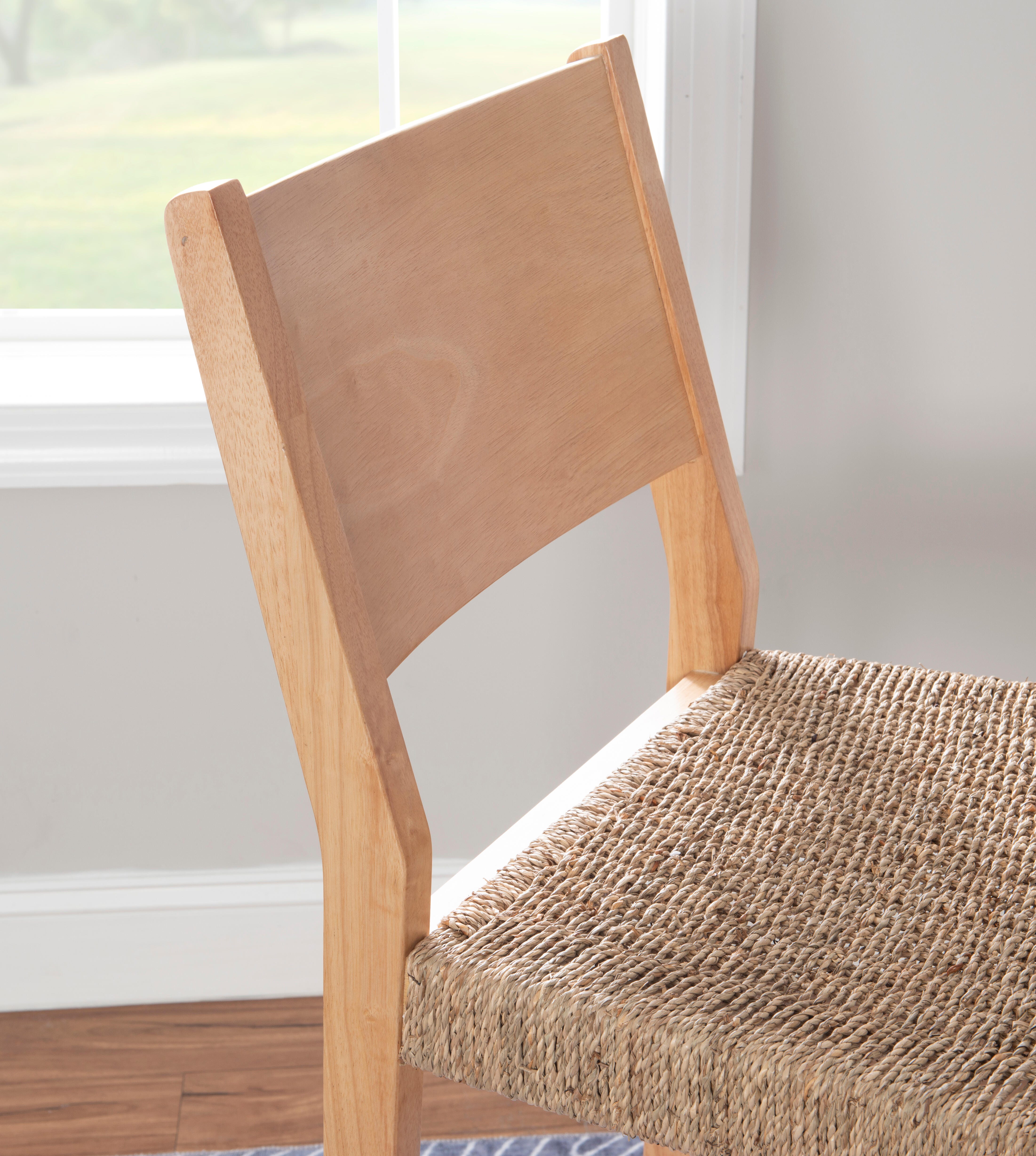 Linon Farren Barstools (Set of 2), Natural, large