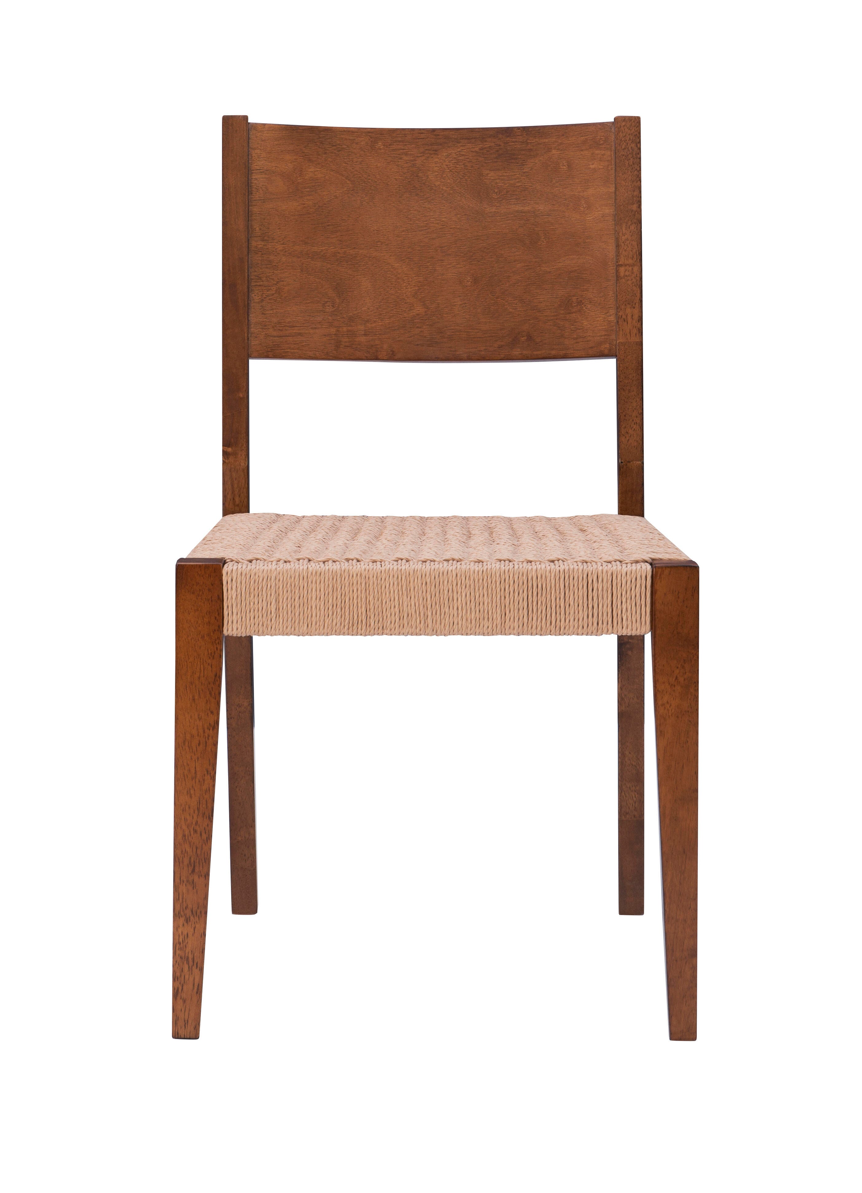 Linon Farren Dining Chairs (Set of 2), Brown, large