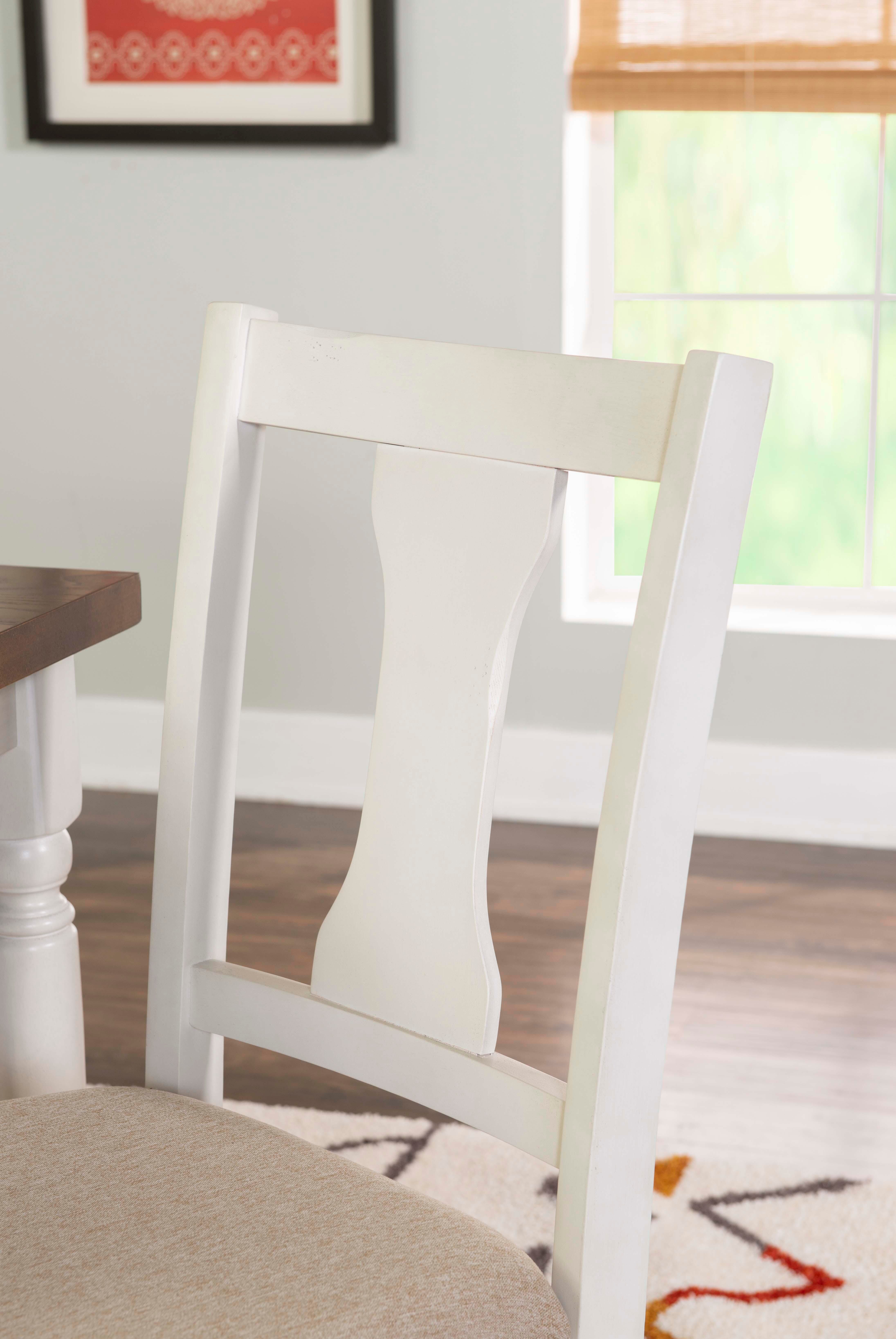 Linon Wesley Dining Chairs (Set of 2), Vanilla White, large