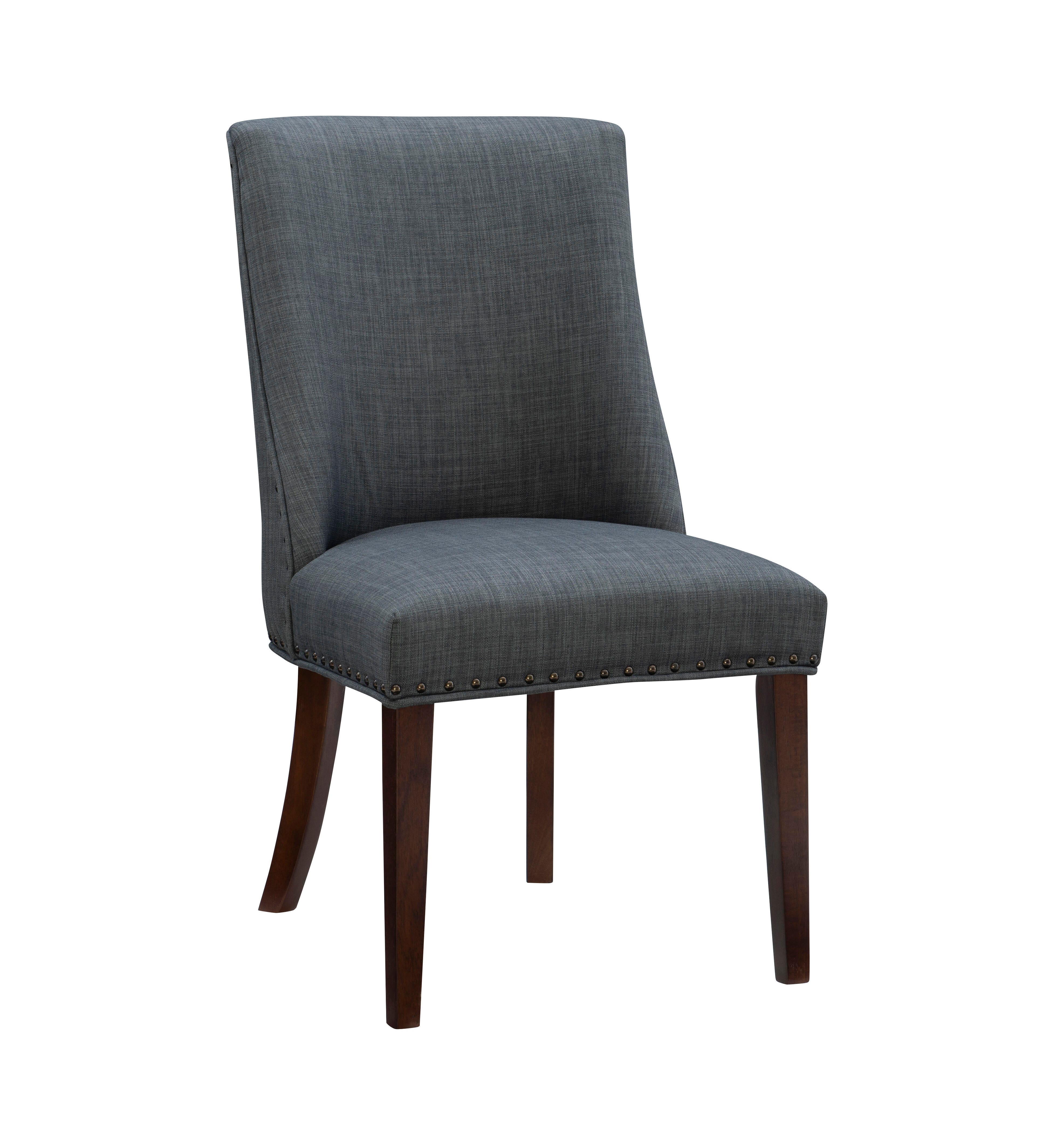 Linon Gentry Dining Chairs (Set of 2), Espresso/Gray, large