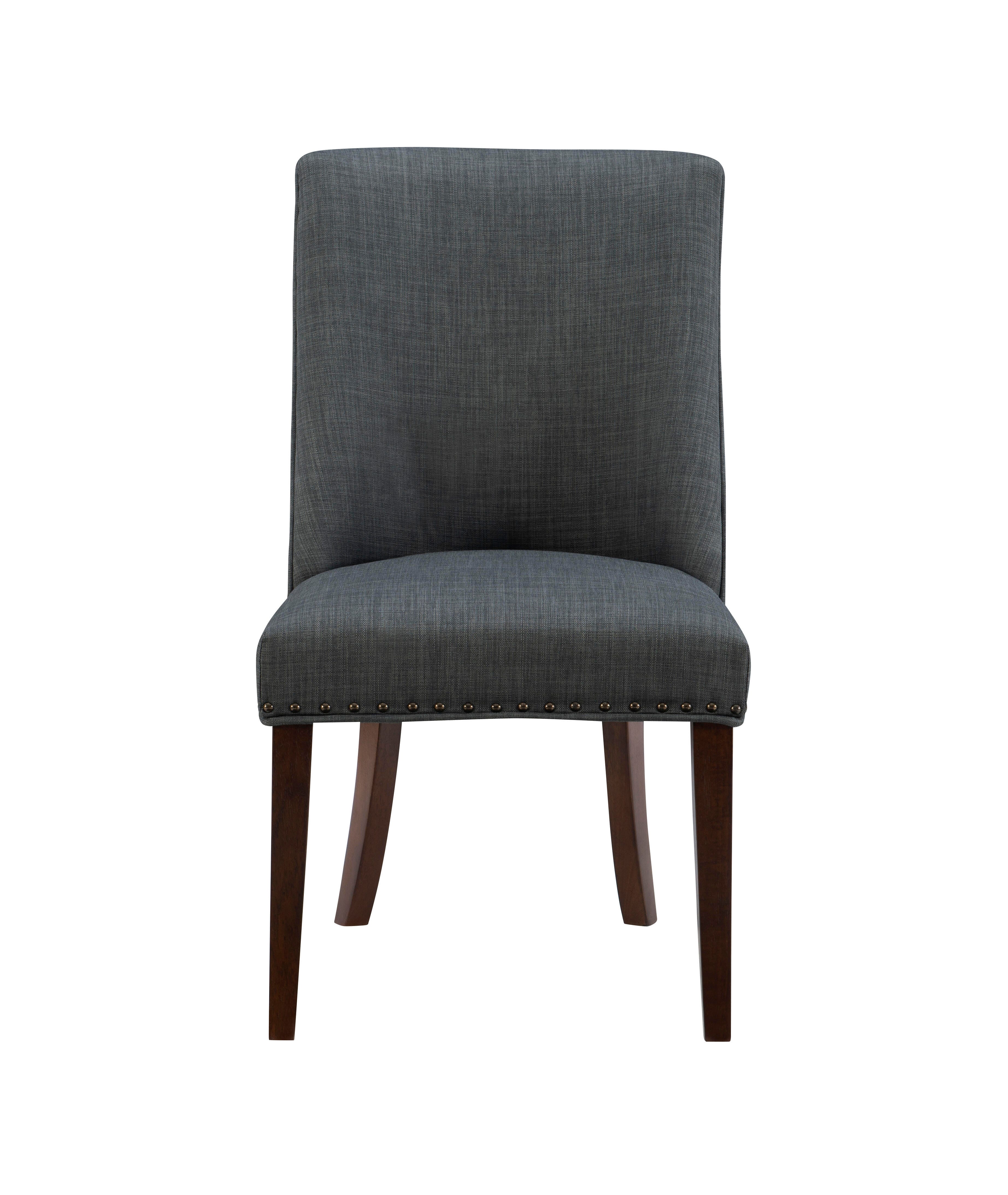 Linon Gentry Dining Chairs (Set of 2), Espresso/Gray, large