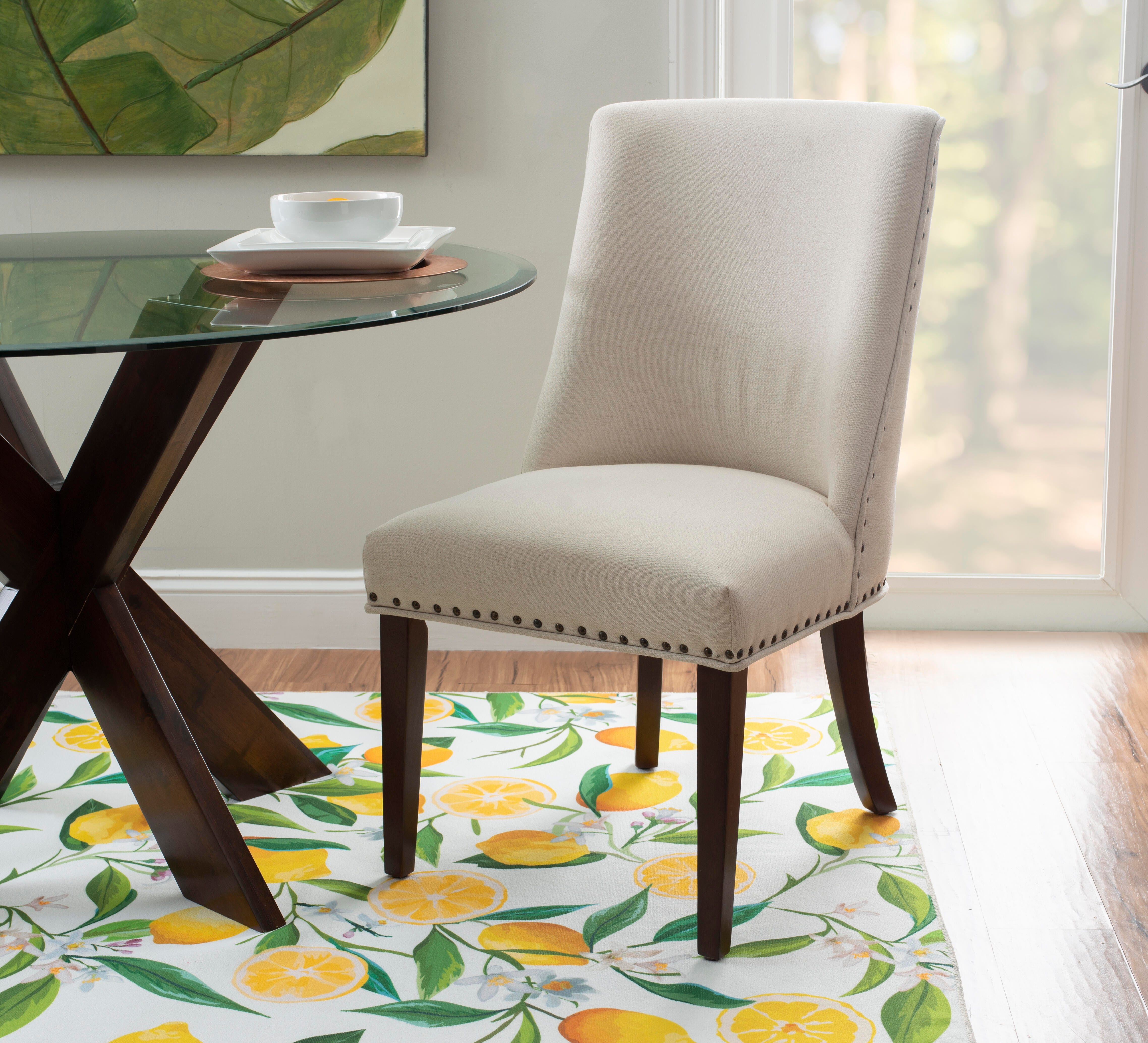 Linon Gentry Dining Chairs (Set of 2), Espresso/Cream, large