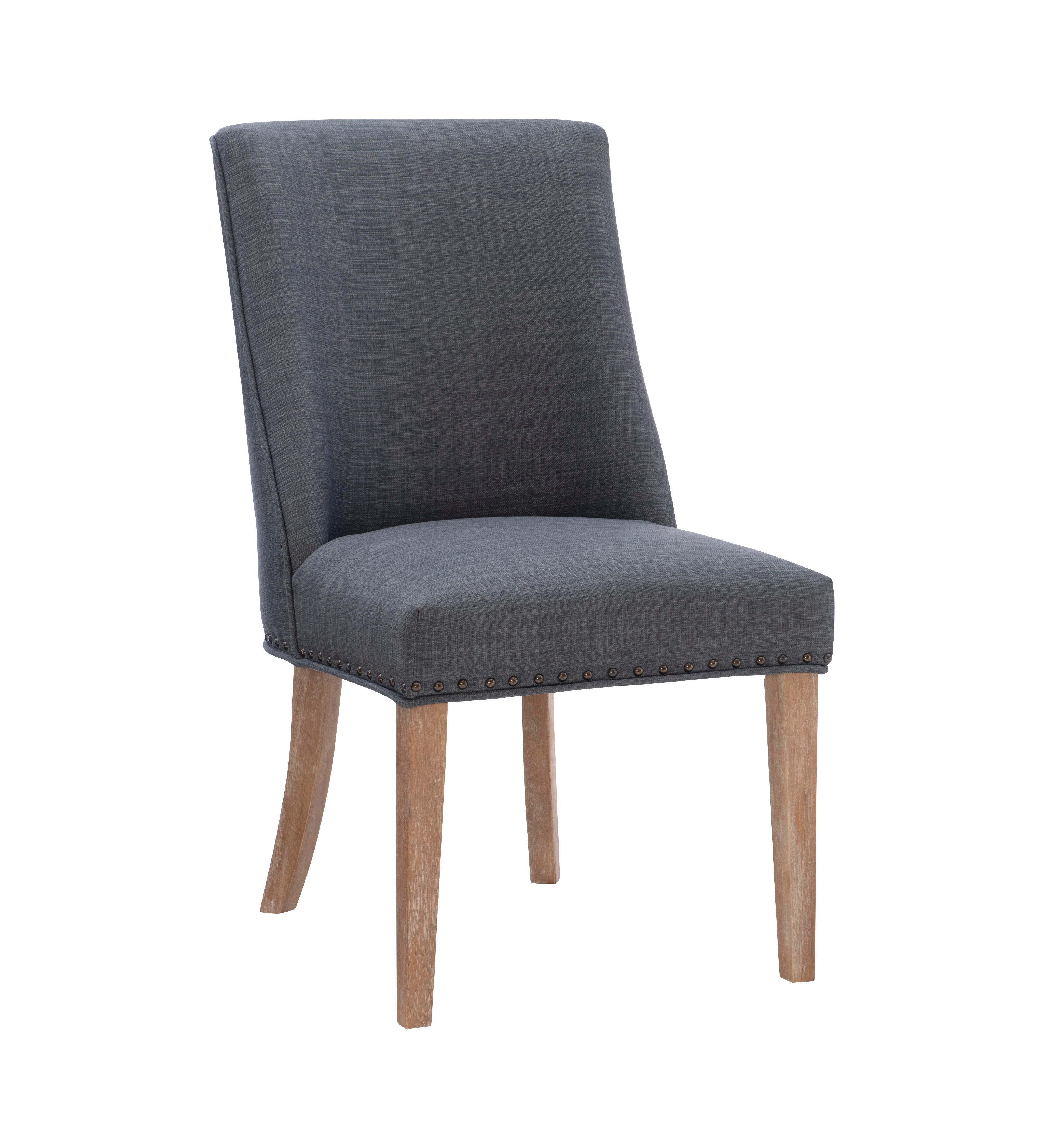 Linon Gentry Dining Chairs (Set of 2), Gray/Natural, large