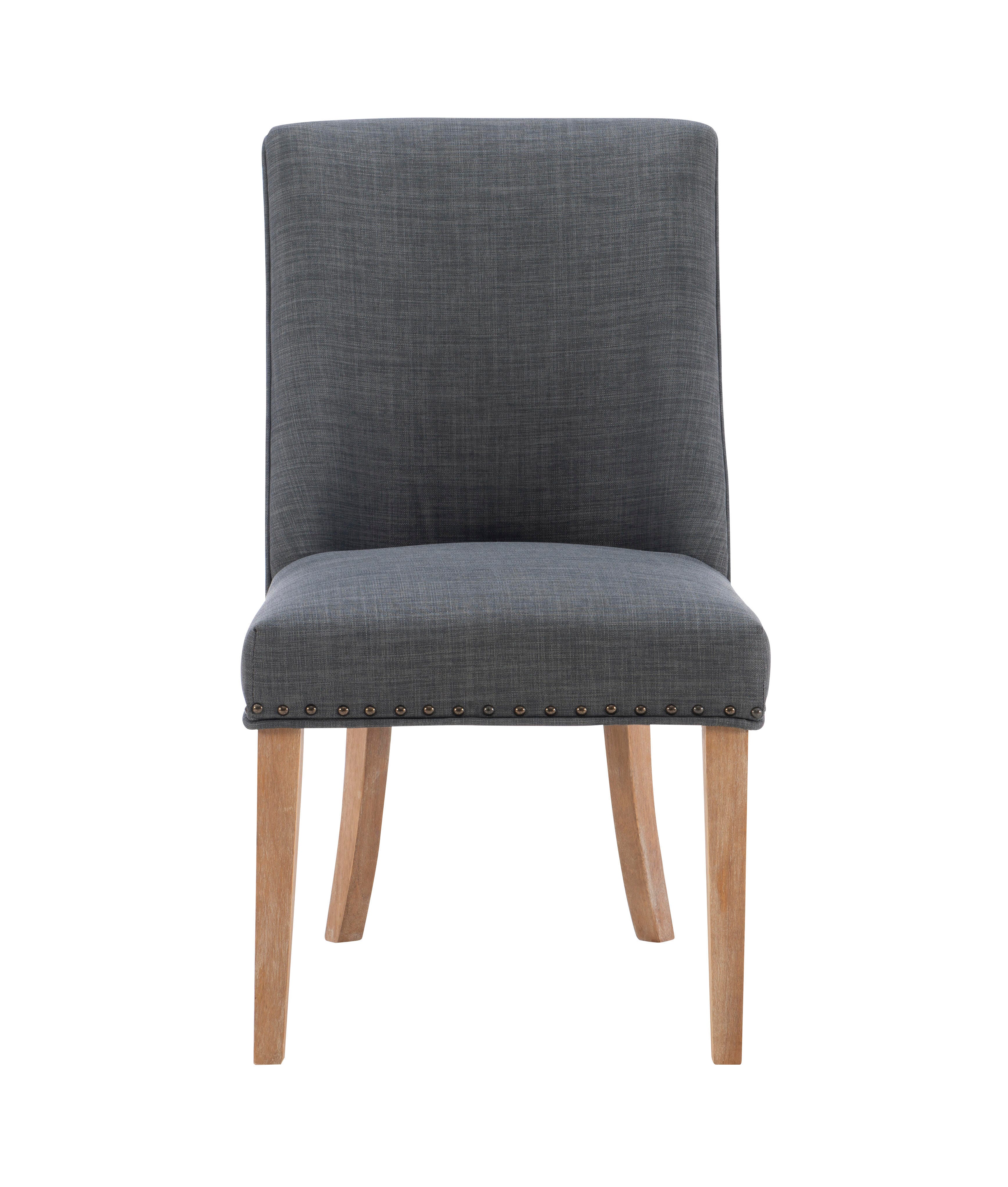 Linon Gentry Dining Chairs (Set of 2), Gray/Natural, large