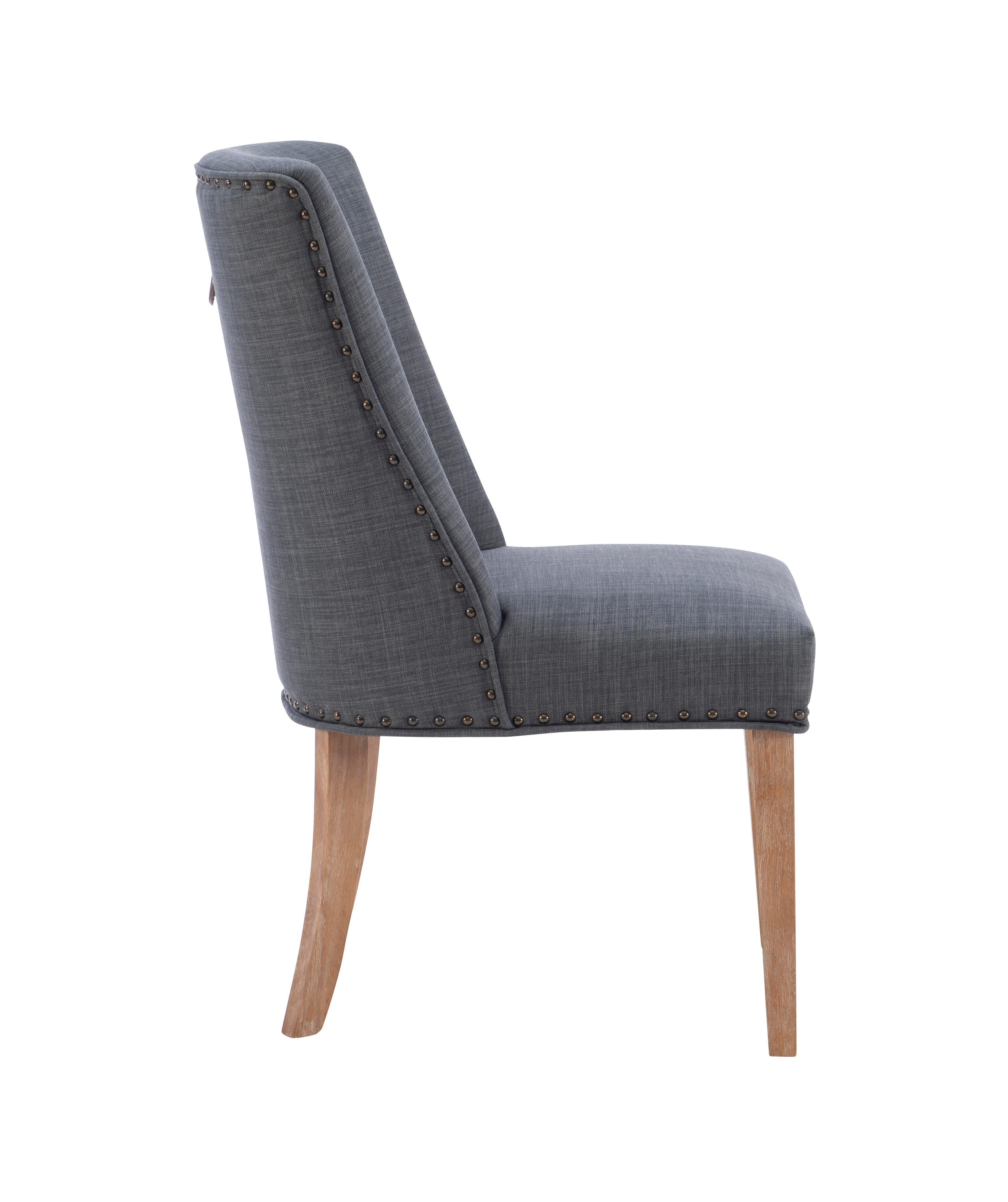 Linon Gentry Dining Chairs (Set of 2), Gray/Natural, large