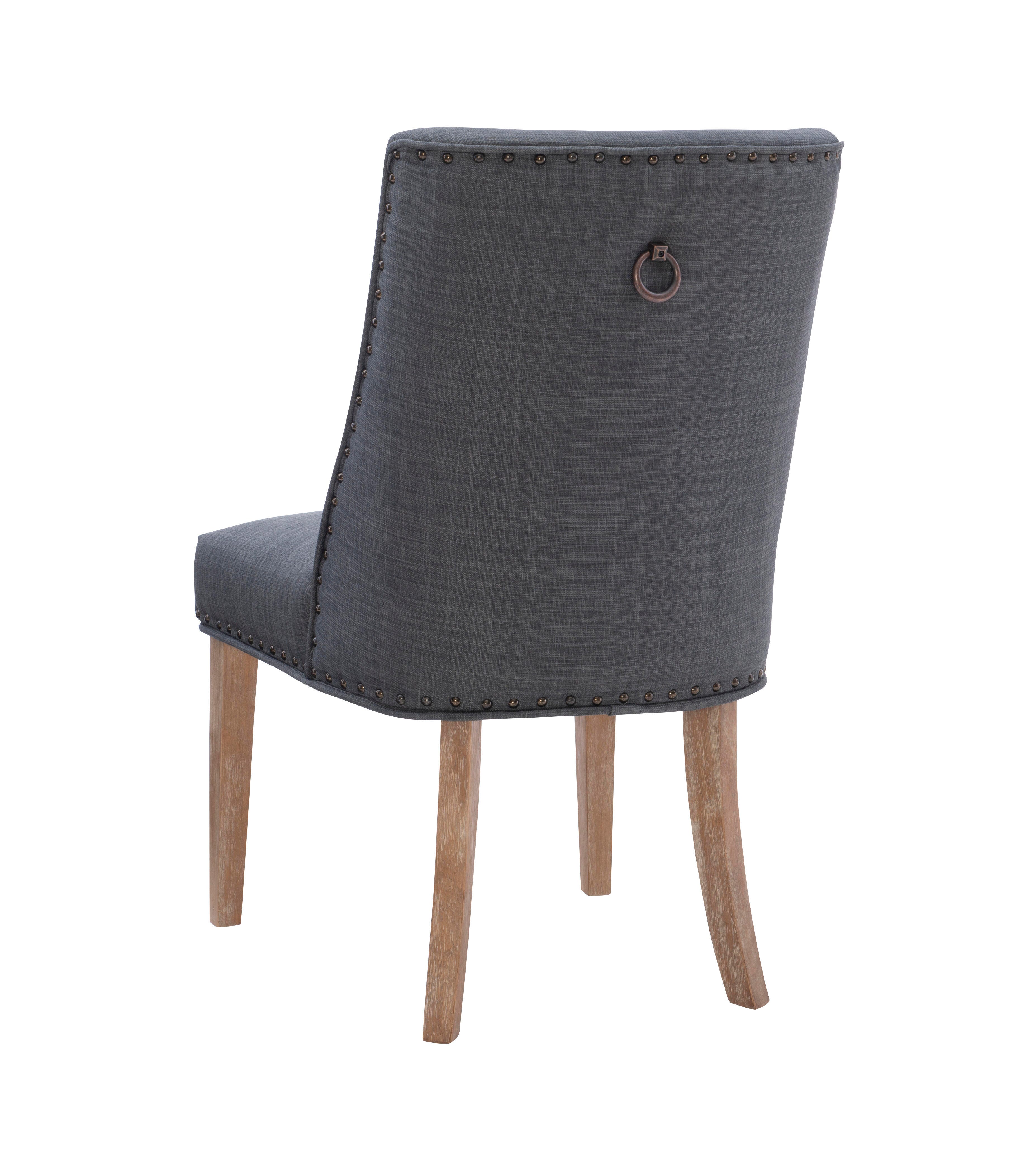 Linon Gentry Dining Chairs (Set of 2), Gray/Natural, large