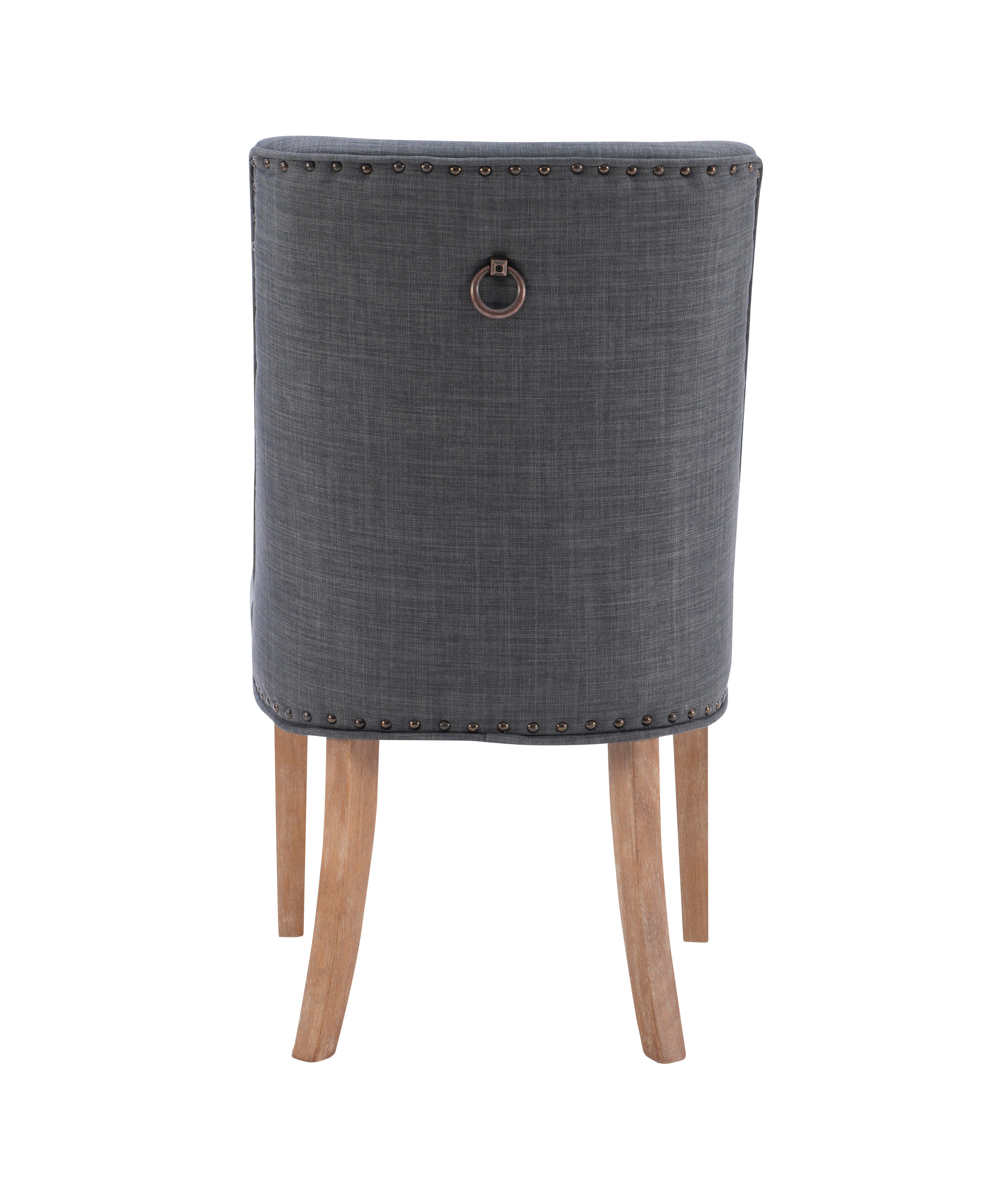 Linon Gentry Dining Chairs (Set of 2), Gray/Natural, large