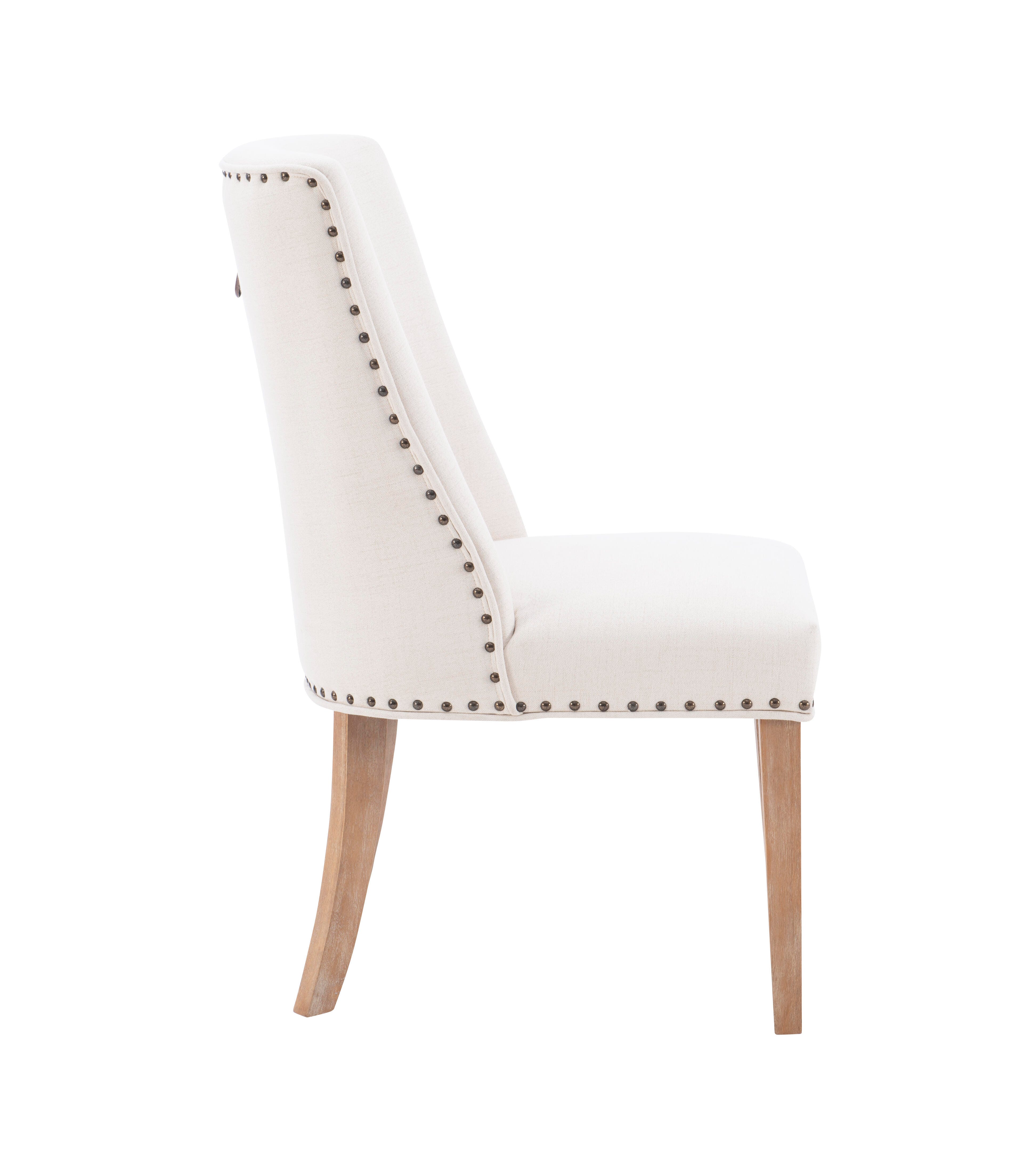Linon Gentry Dining Chairs (Set of 2), Cream/Tan, large