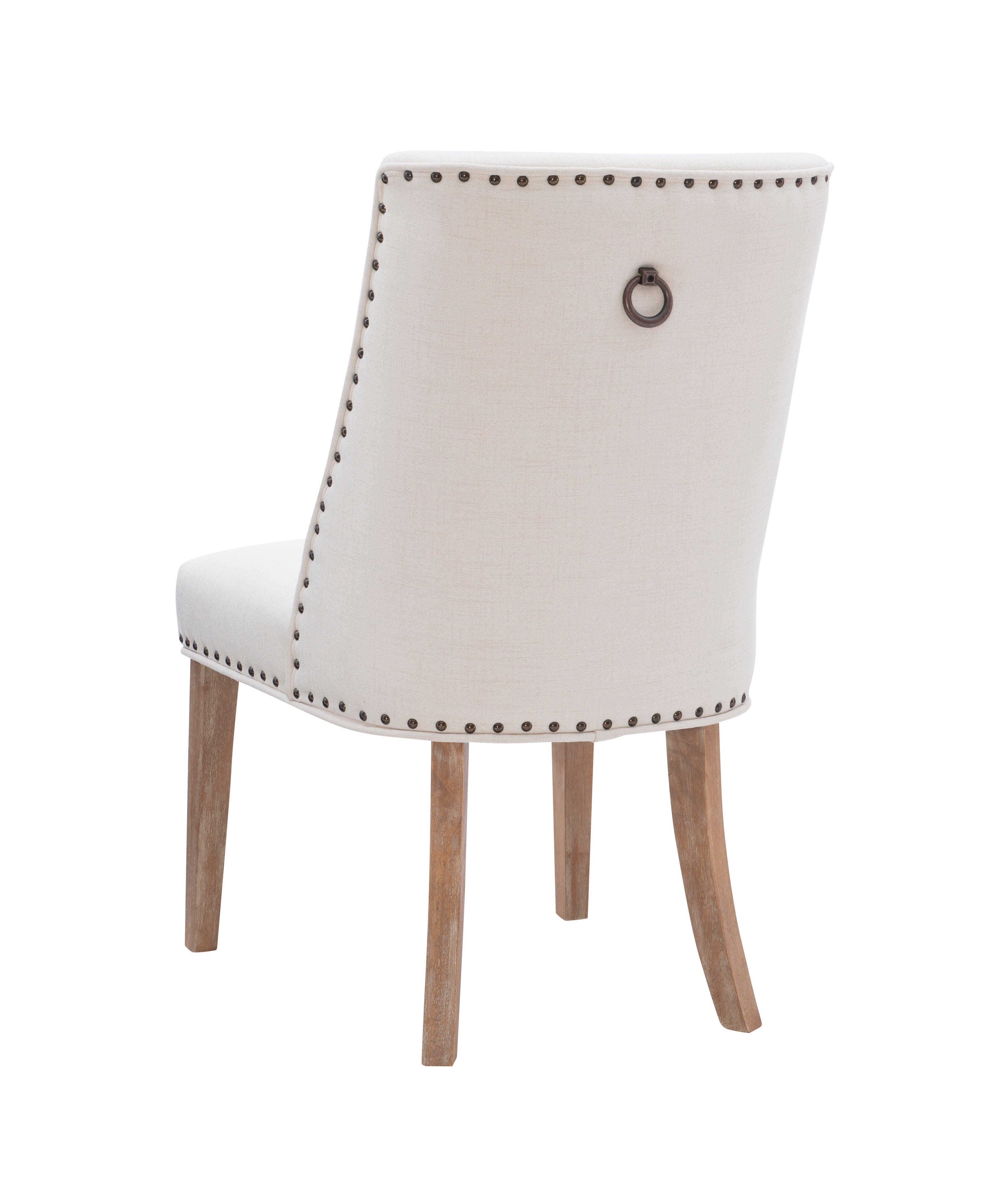 Linon Gentry Dining Chairs (Set of 2), Cream/Tan, large