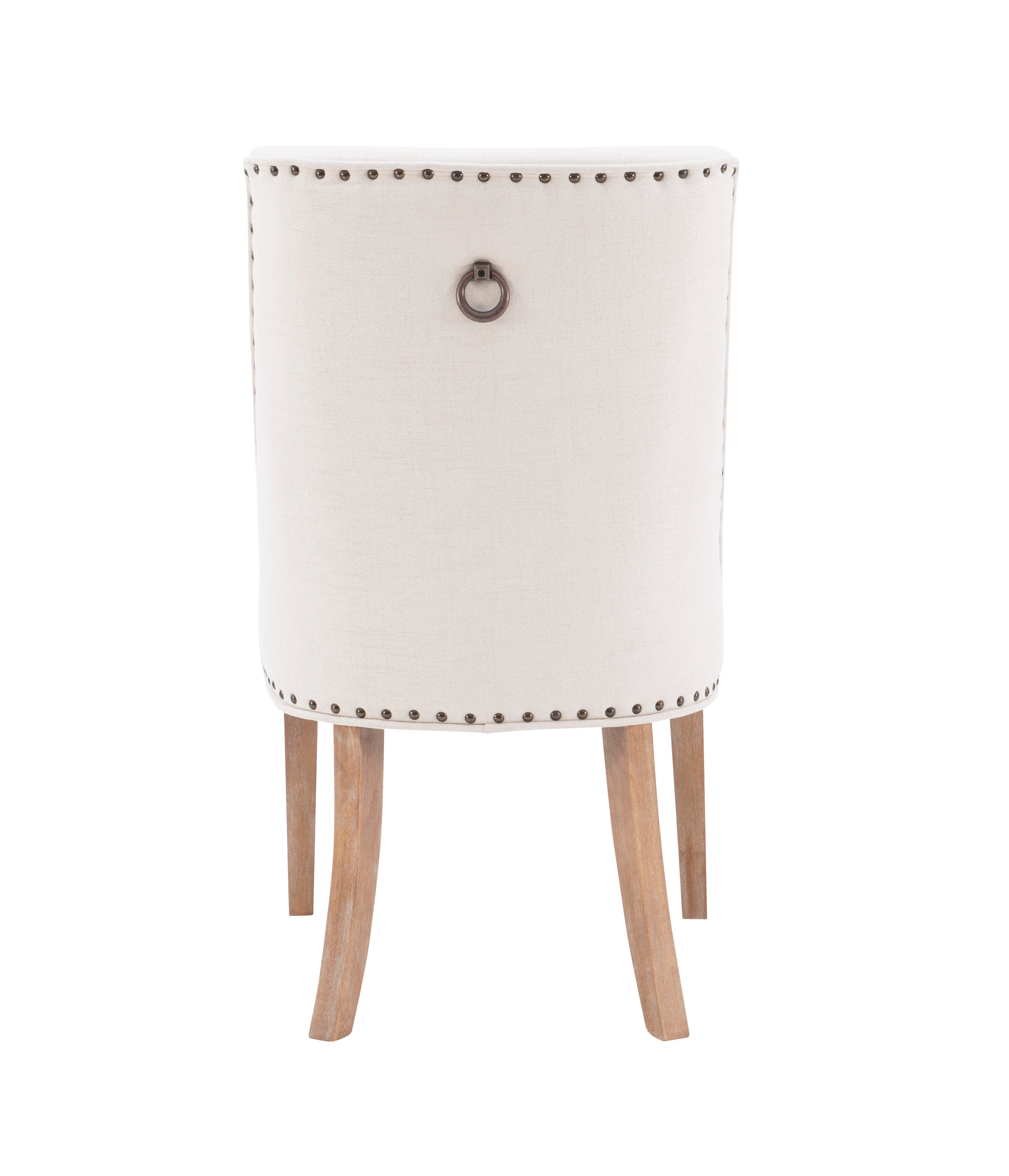 Linon Gentry Dining Chairs (Set of 2), Cream/Tan, large