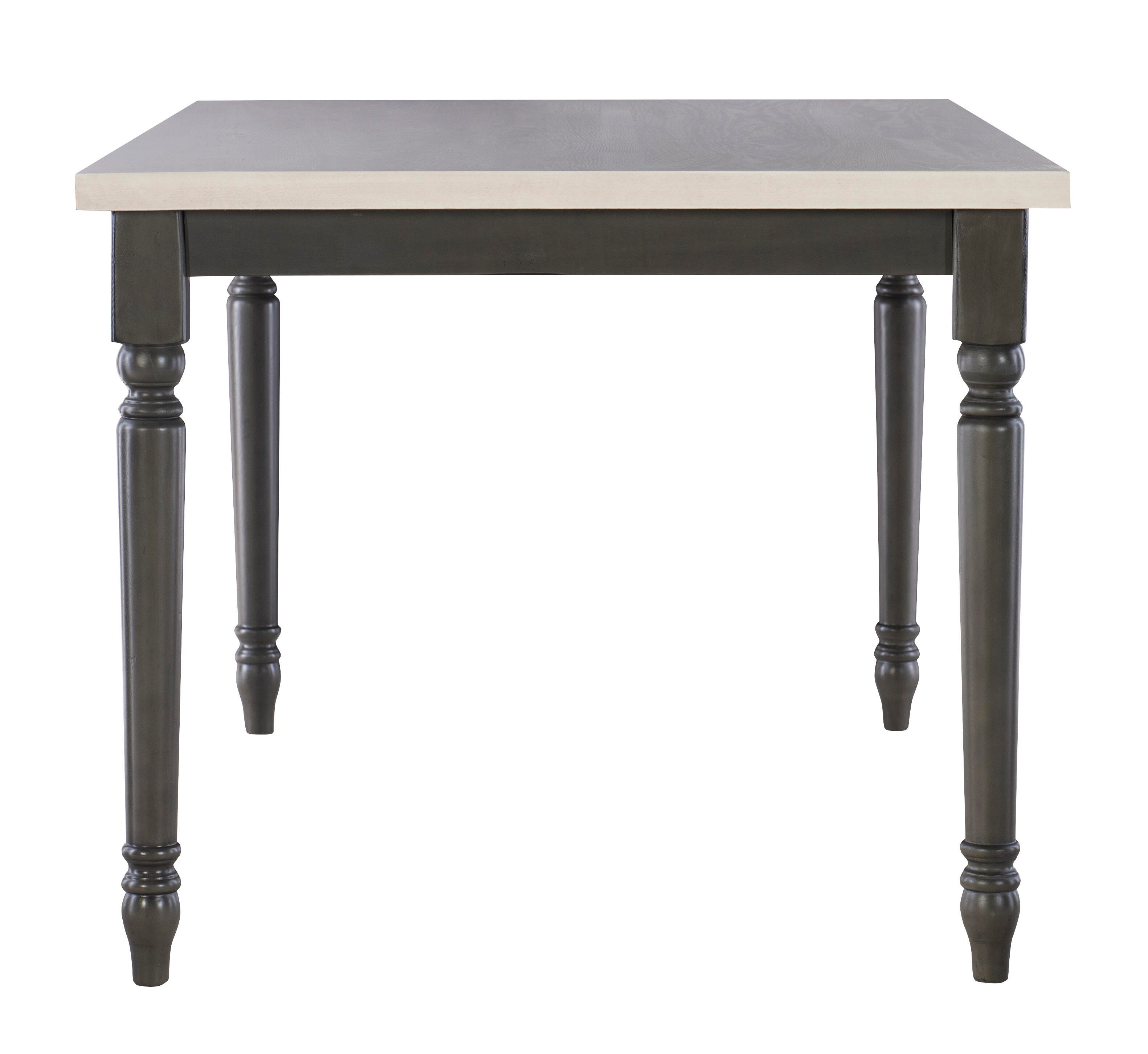 Linon Wesley Dining Table, Dark Gray, large