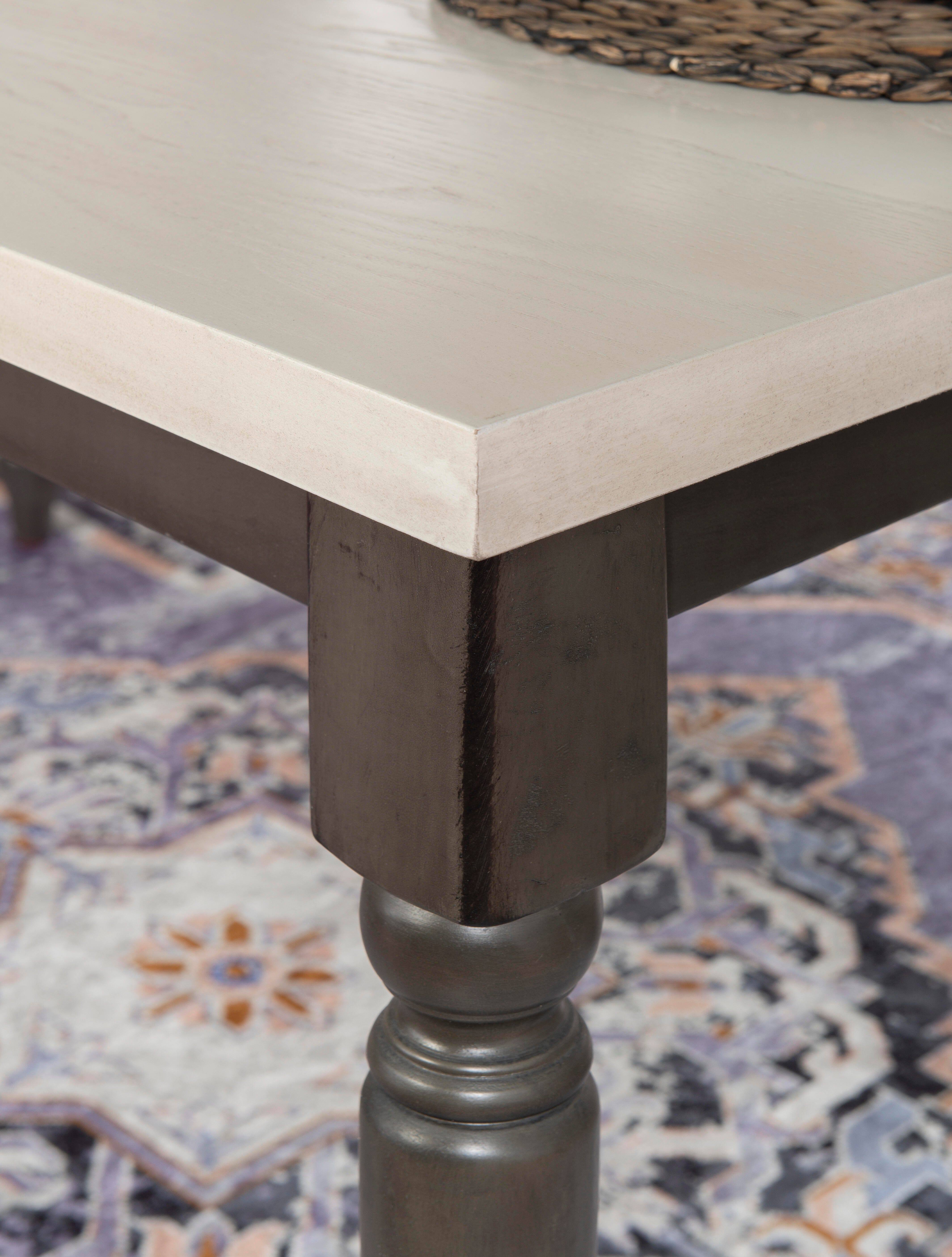 Linon Wesley Dining Table, Dark Gray, large