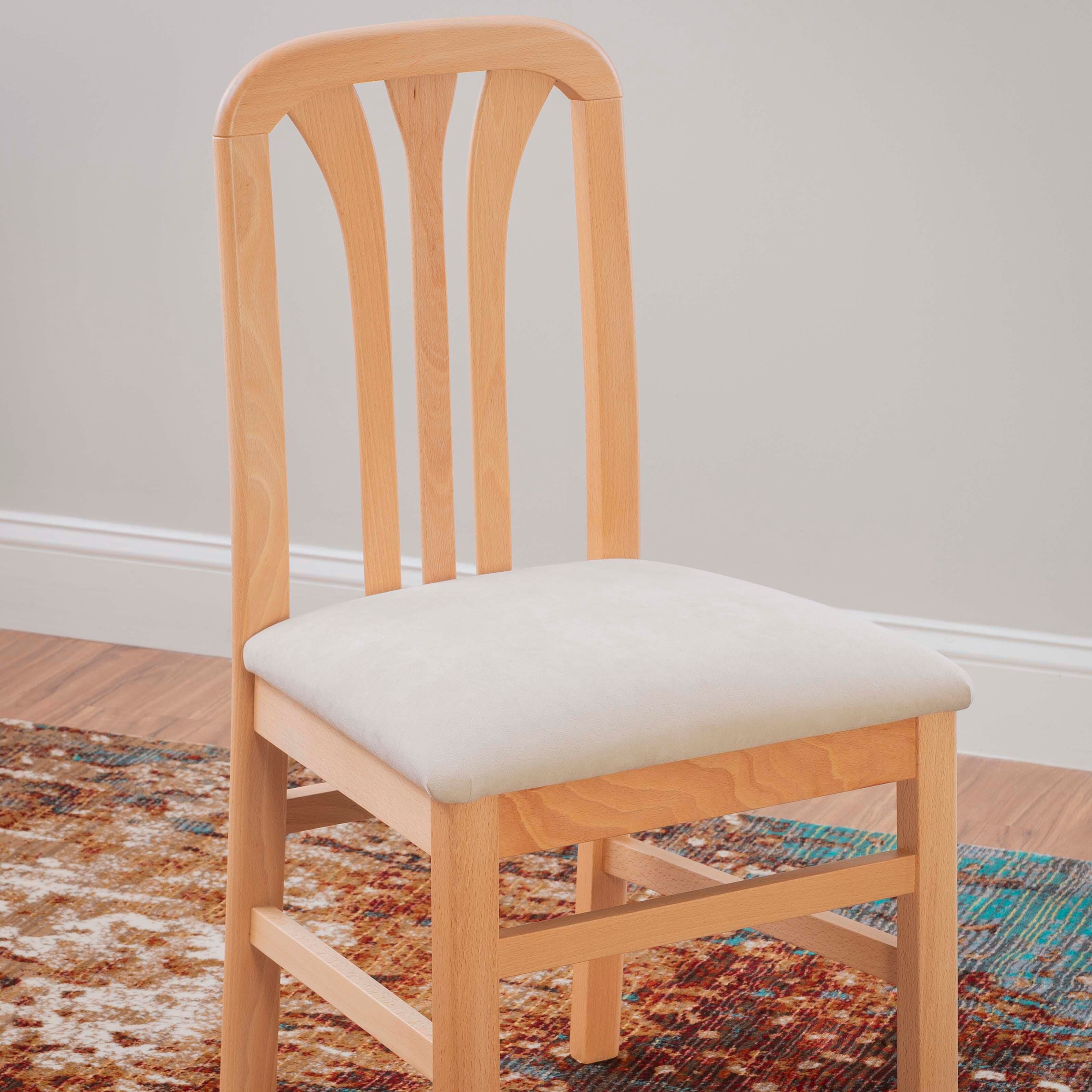 Linon Pate Dining Chair Set, Natural, large