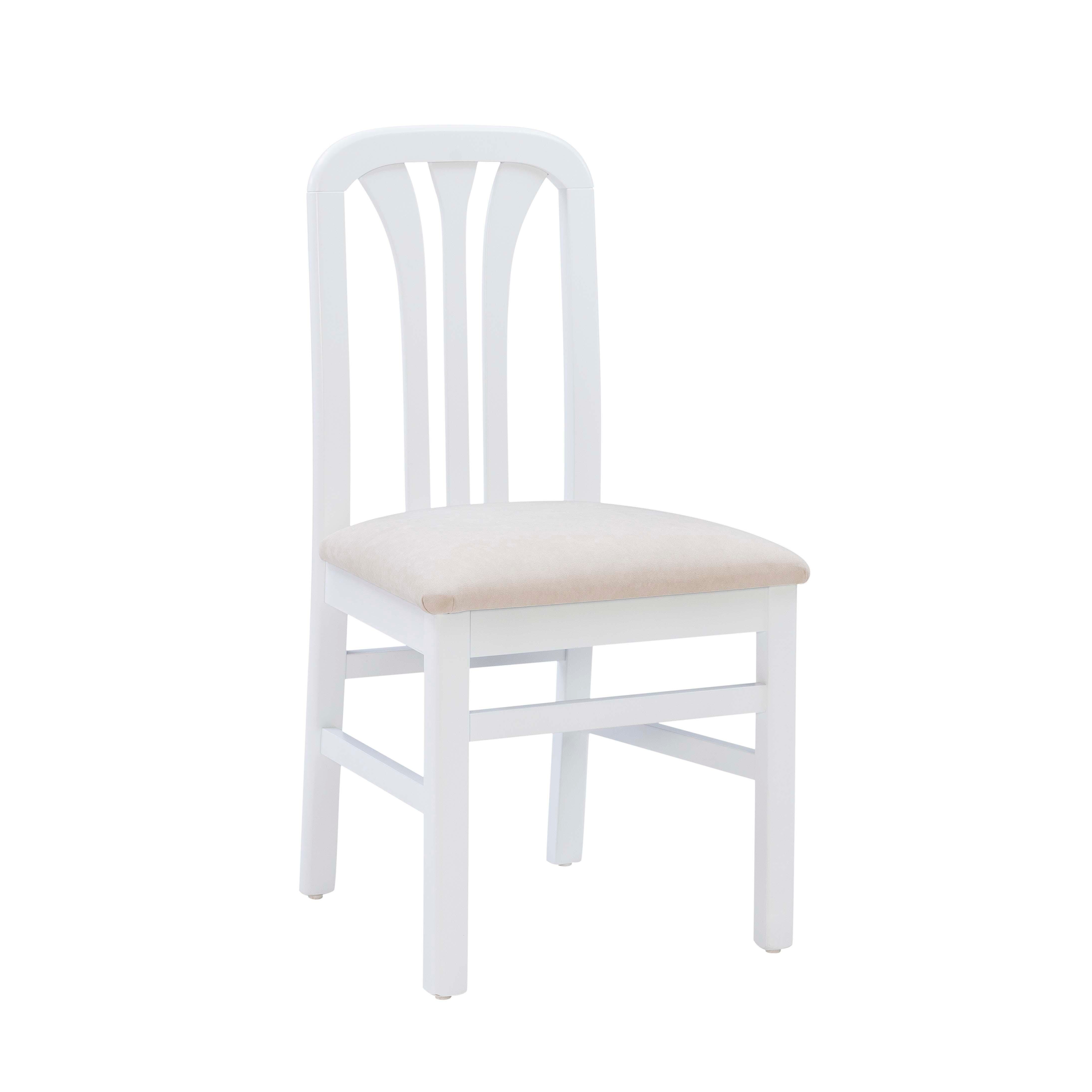 Linon Pate Dining Chair Set, White, large