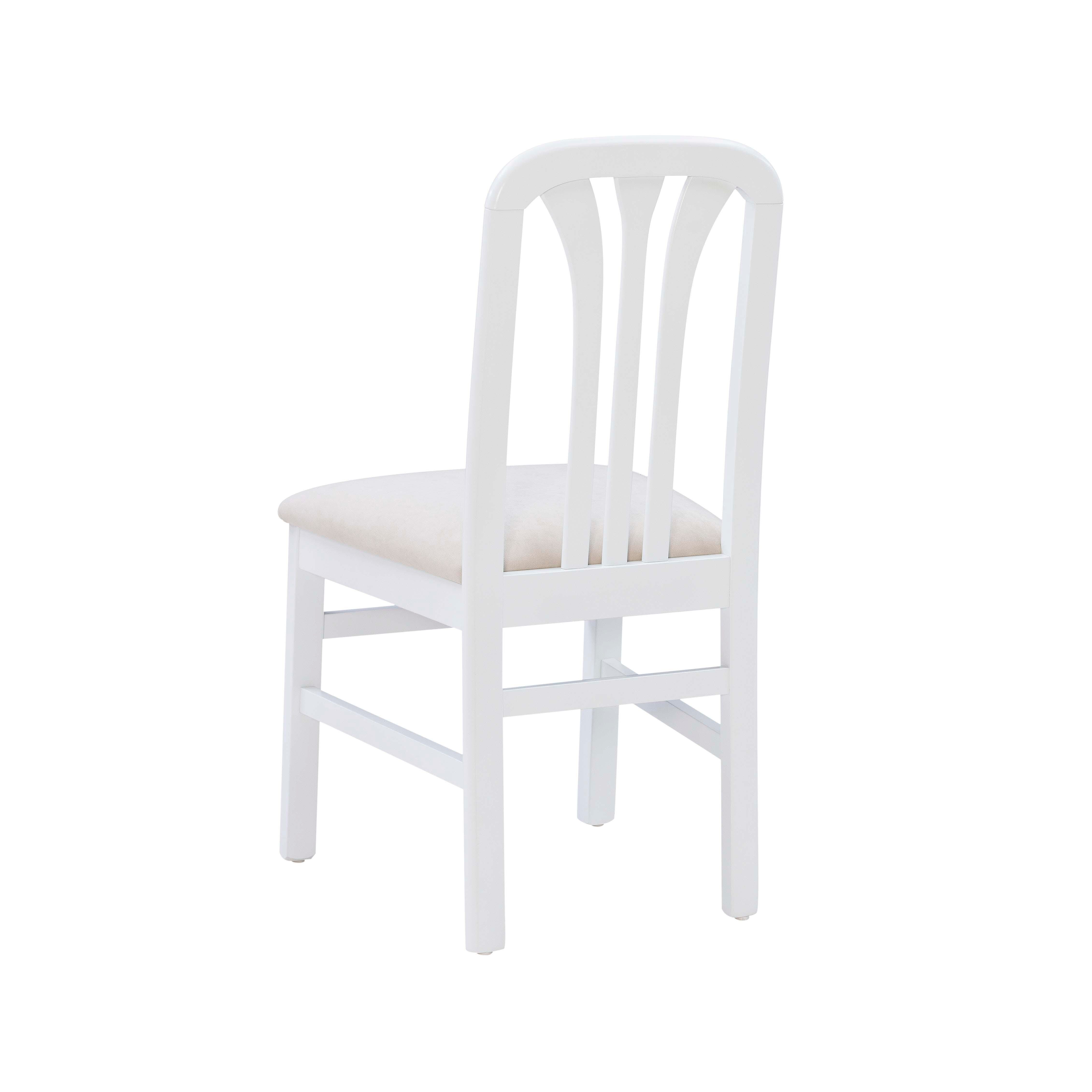Linon Pate Dining Chair Set, White, large