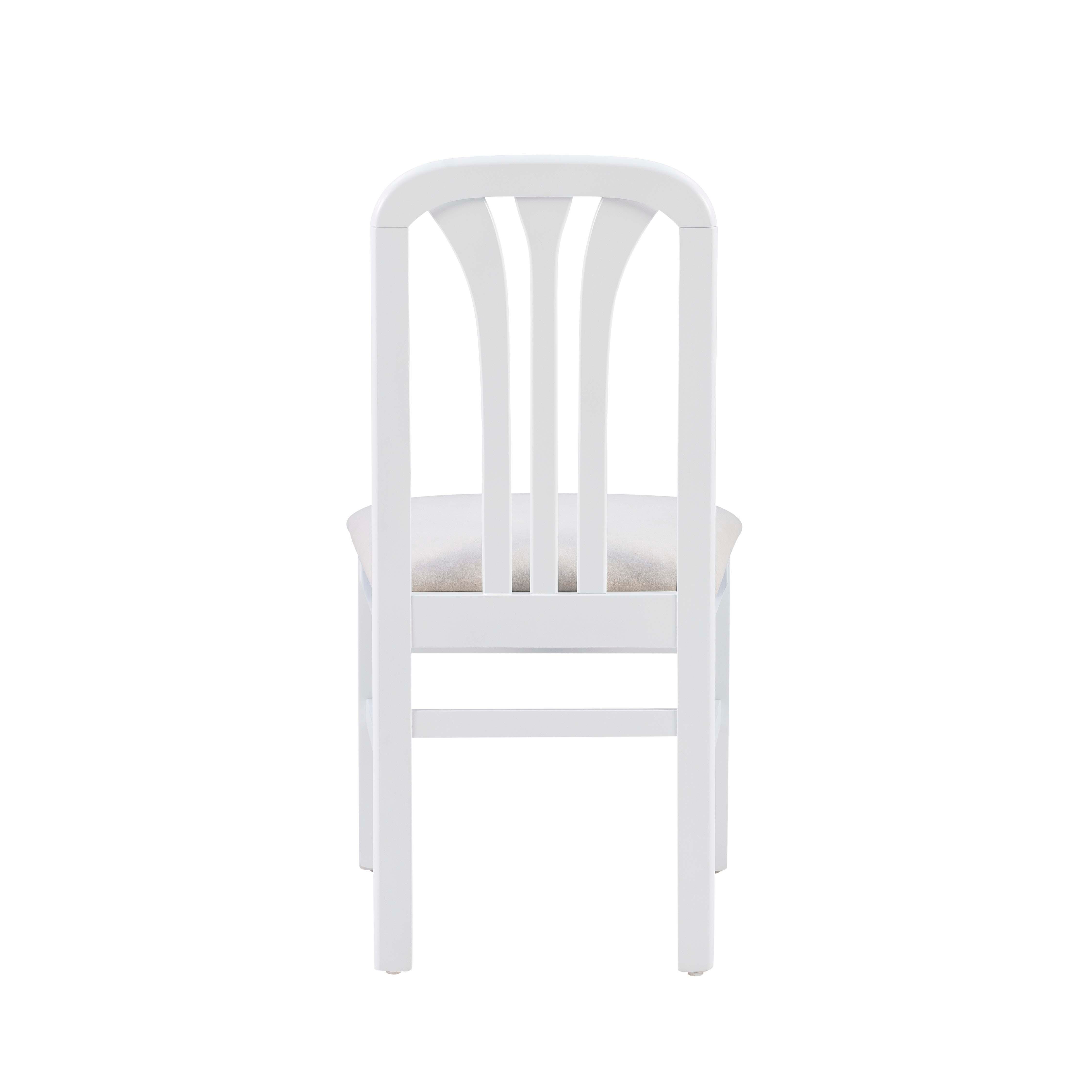 Linon Pate Dining Chair Set, White, large
