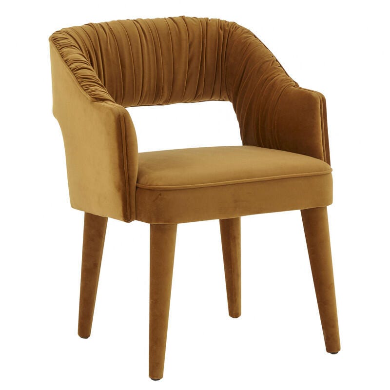 TOV Furniture Zora Dining Chair, Turmeric, large