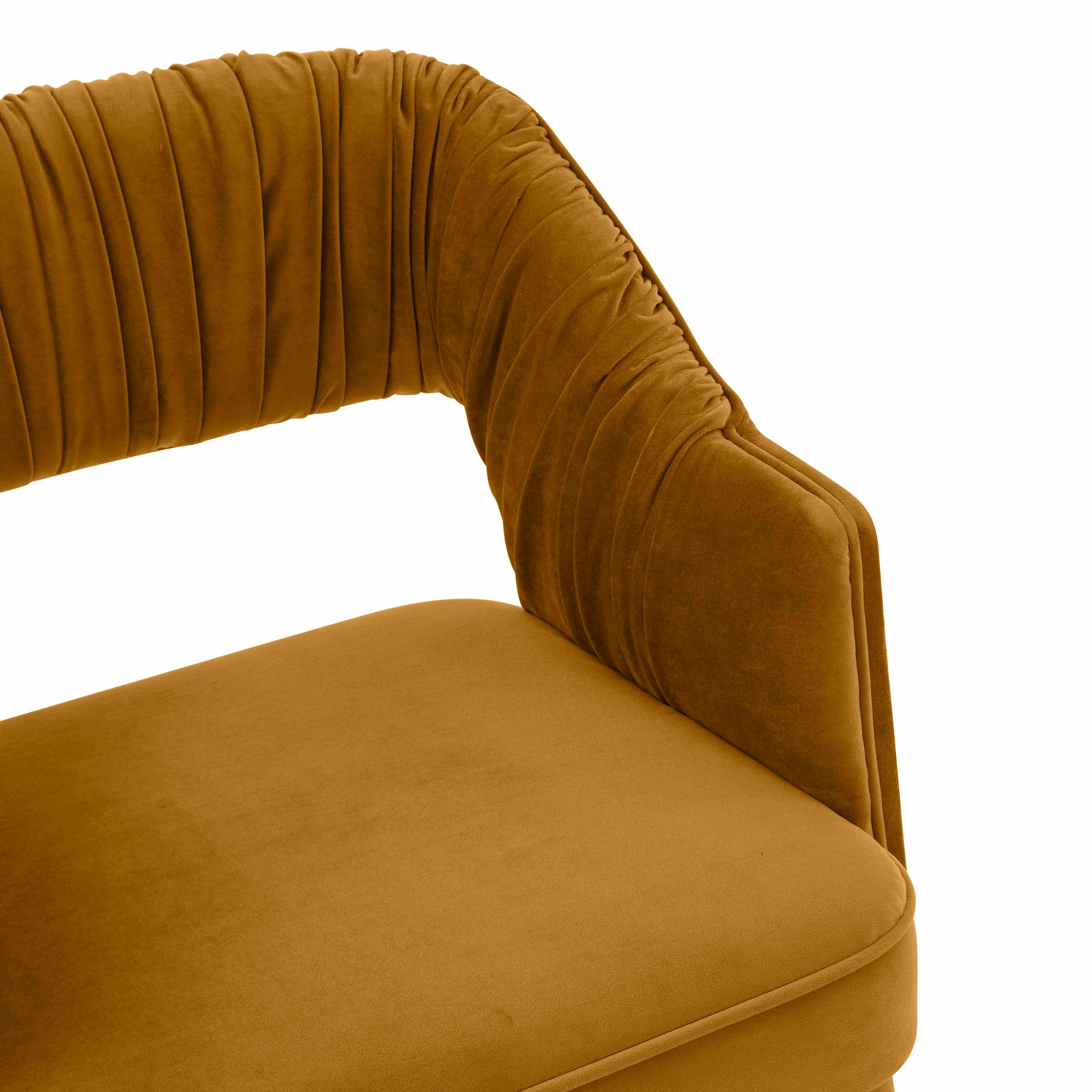 TOV Furniture Zora Dining Chair, Turmeric, large