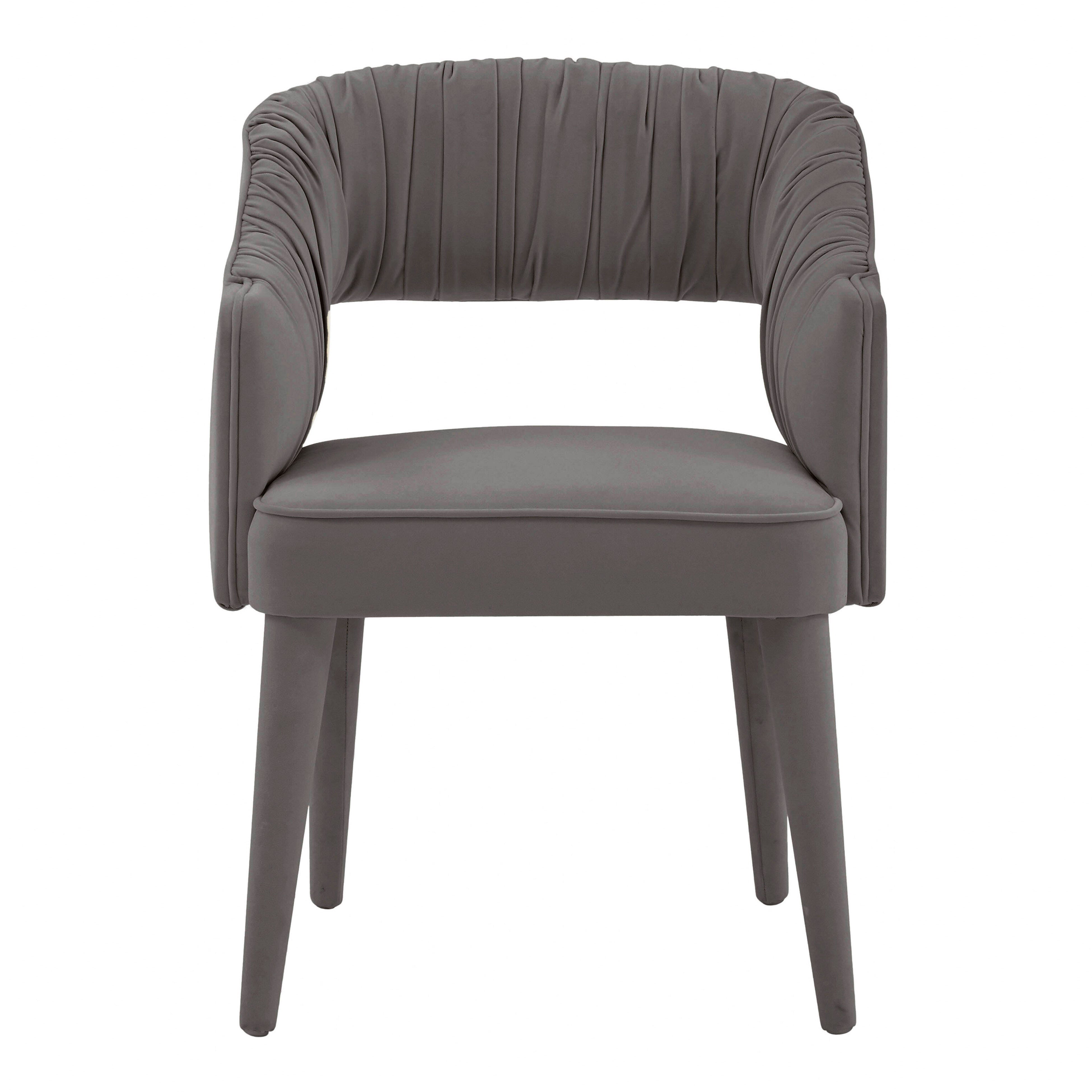 TOV Furniture Zora Dining Chair, Gray, large