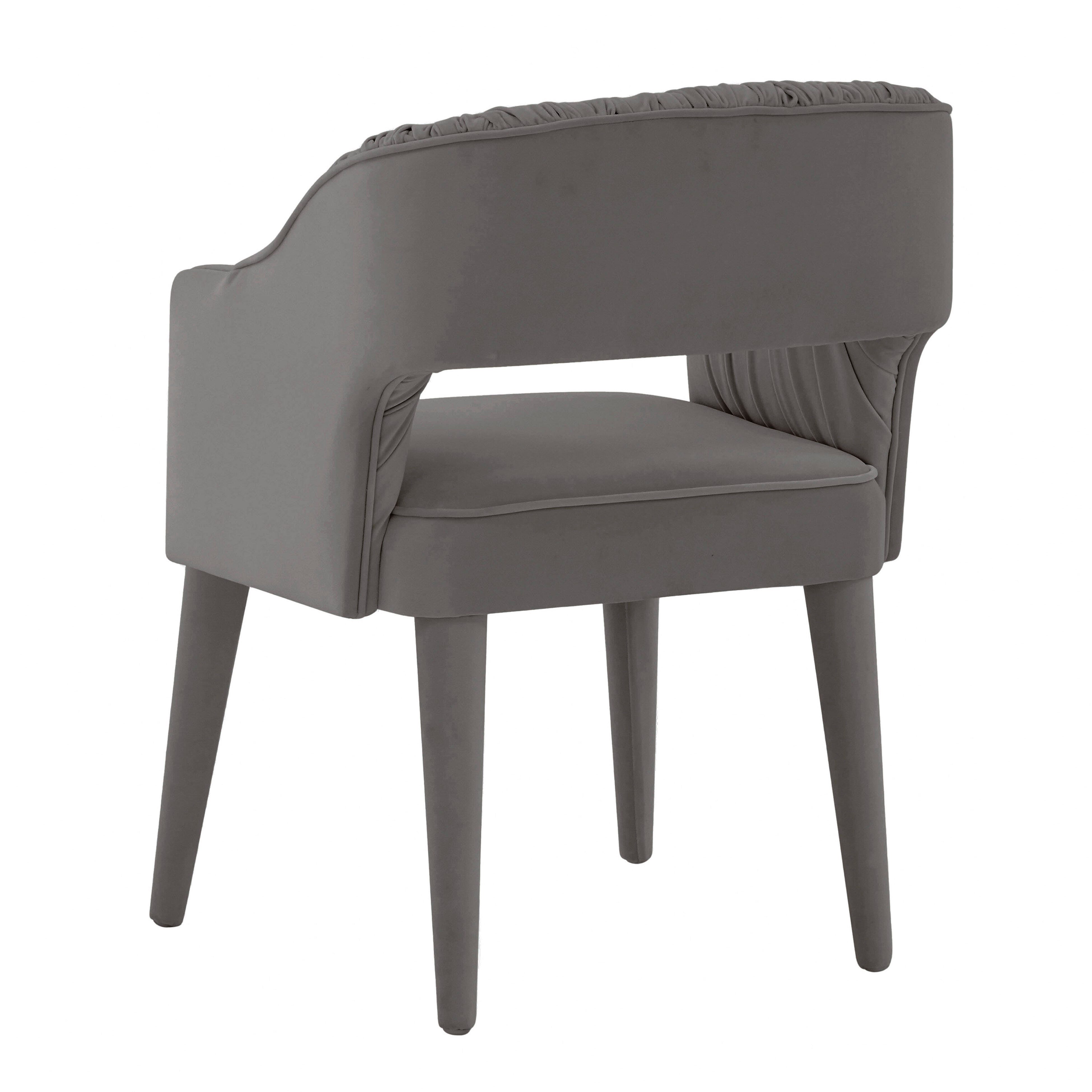 TOV Furniture Zora Dining Chair, Gray, large