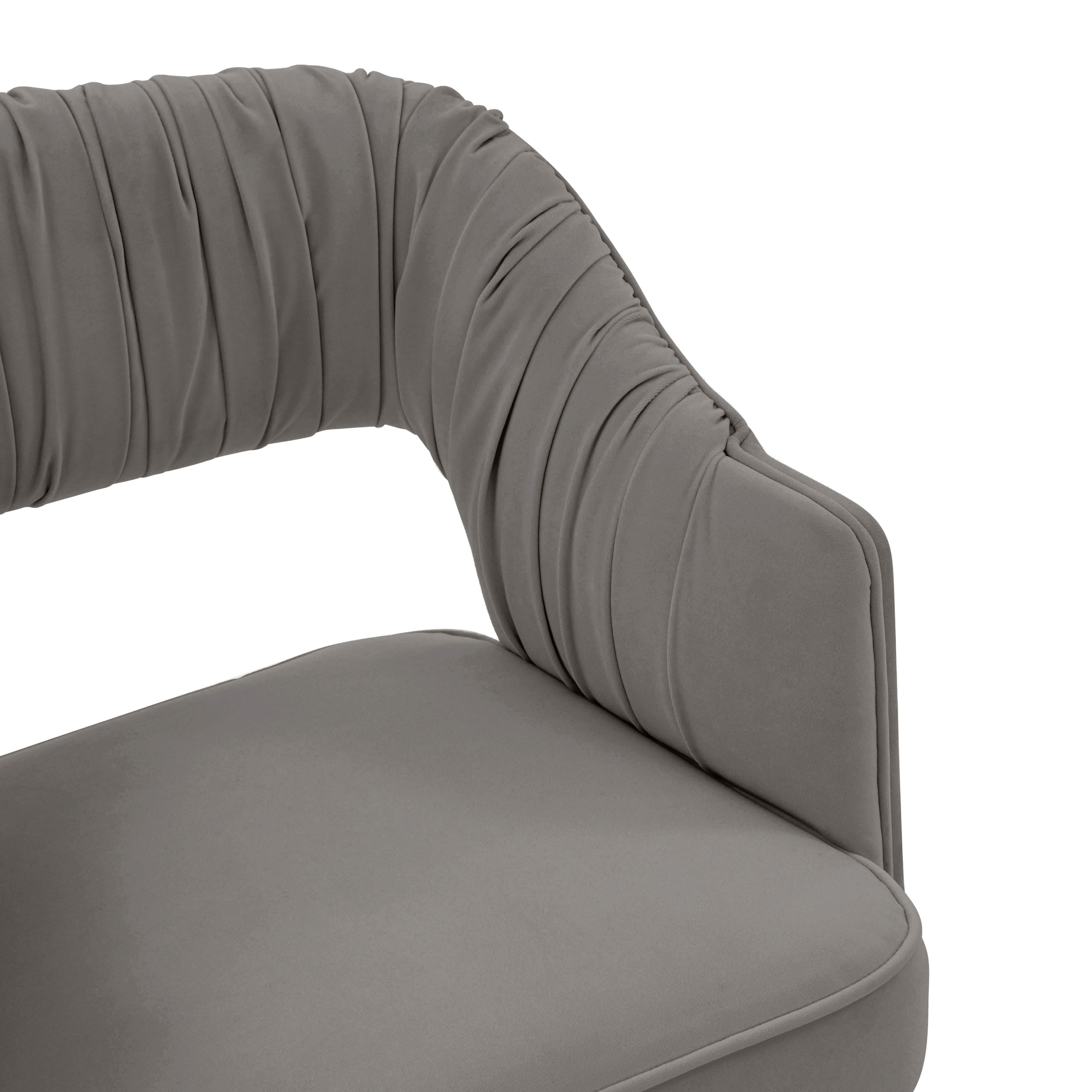 TOV Furniture Zora Dining Chair, Gray, large