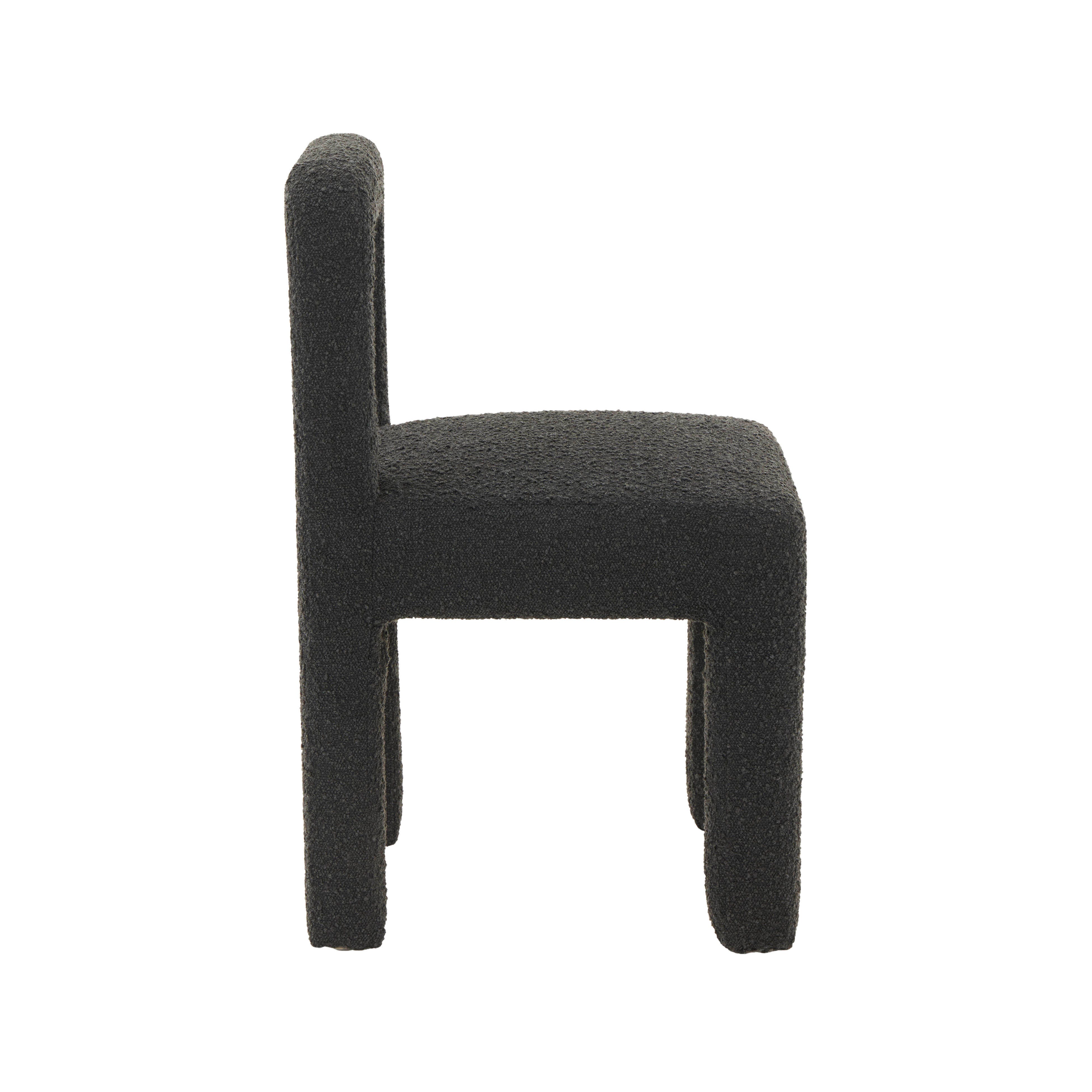TOV Furniture Hazel Boucle Dining Chair, Black, large