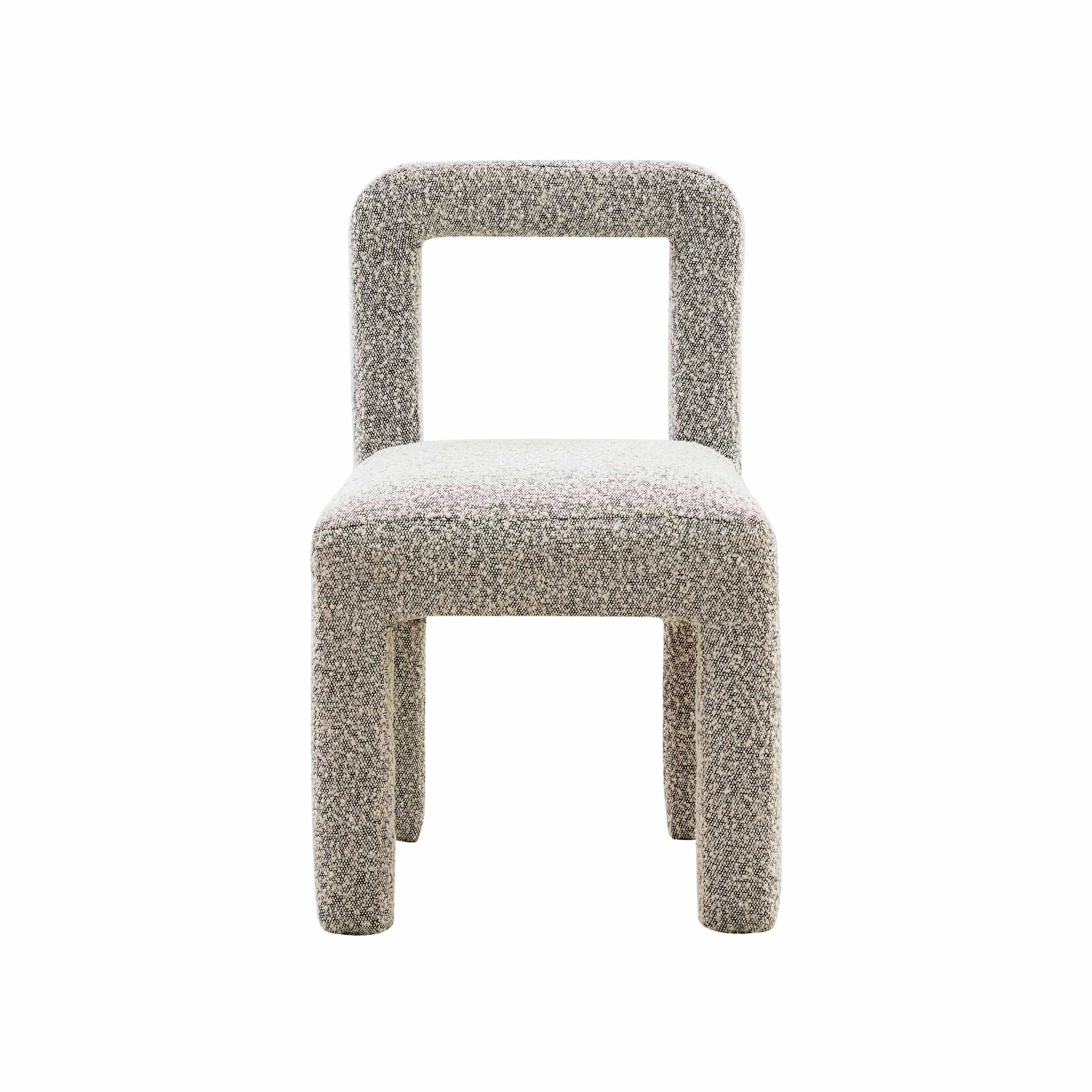 TOV Furniture Hazel Hazel Boucle Dining Chair, Gray, large