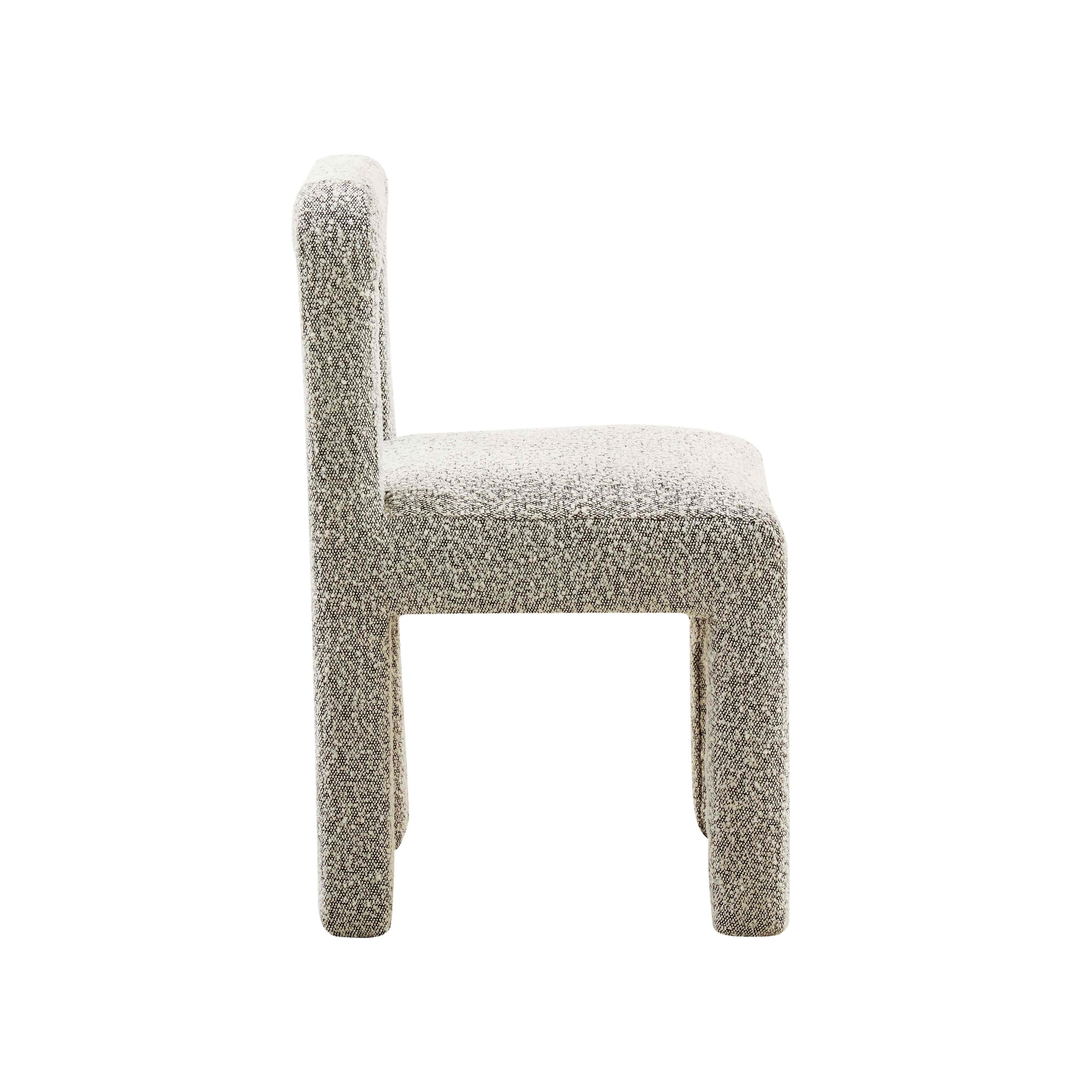 TOV Furniture Hazel Hazel Boucle Dining Chair, Gray, large