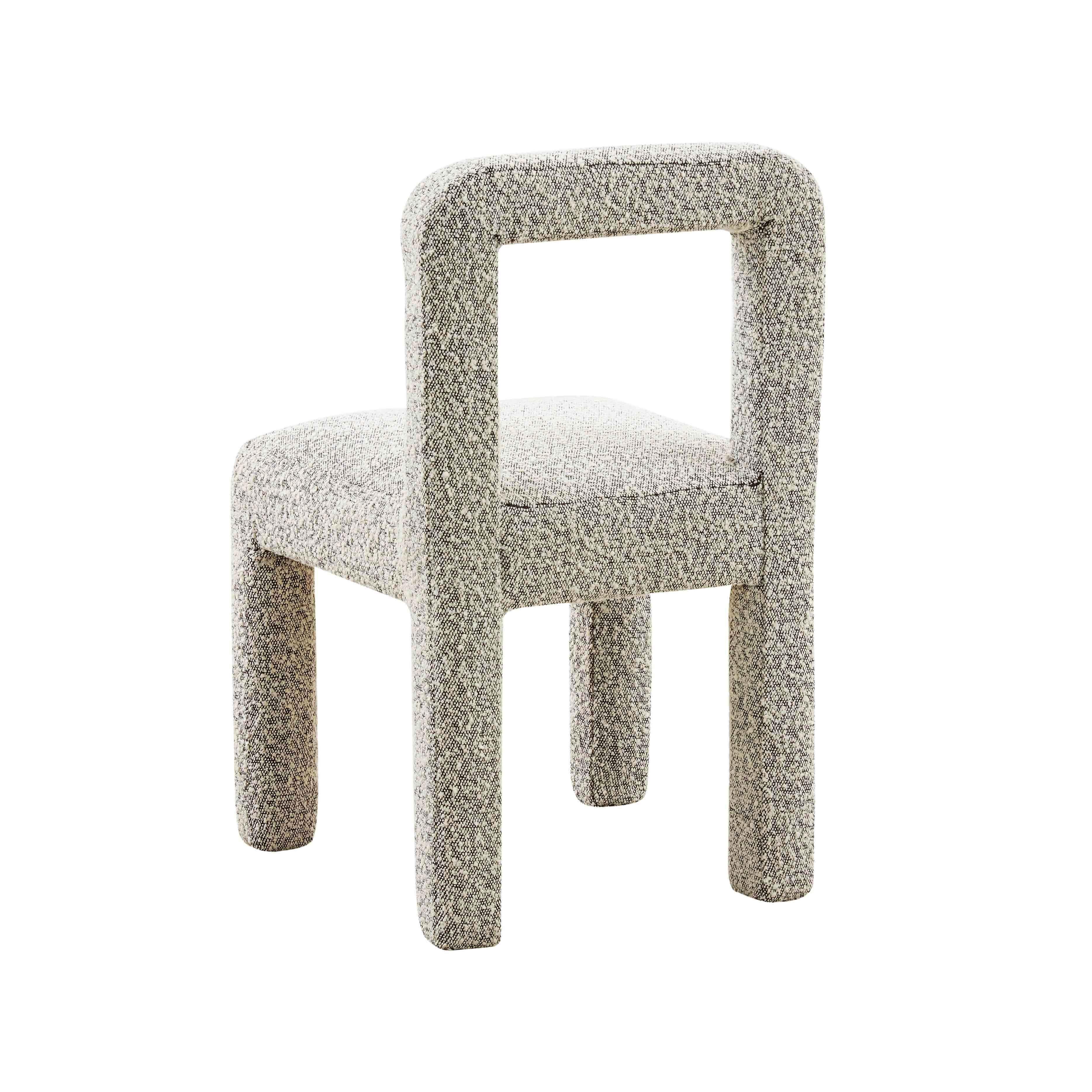 TOV Furniture Hazel Hazel Boucle Dining Chair, Gray, large