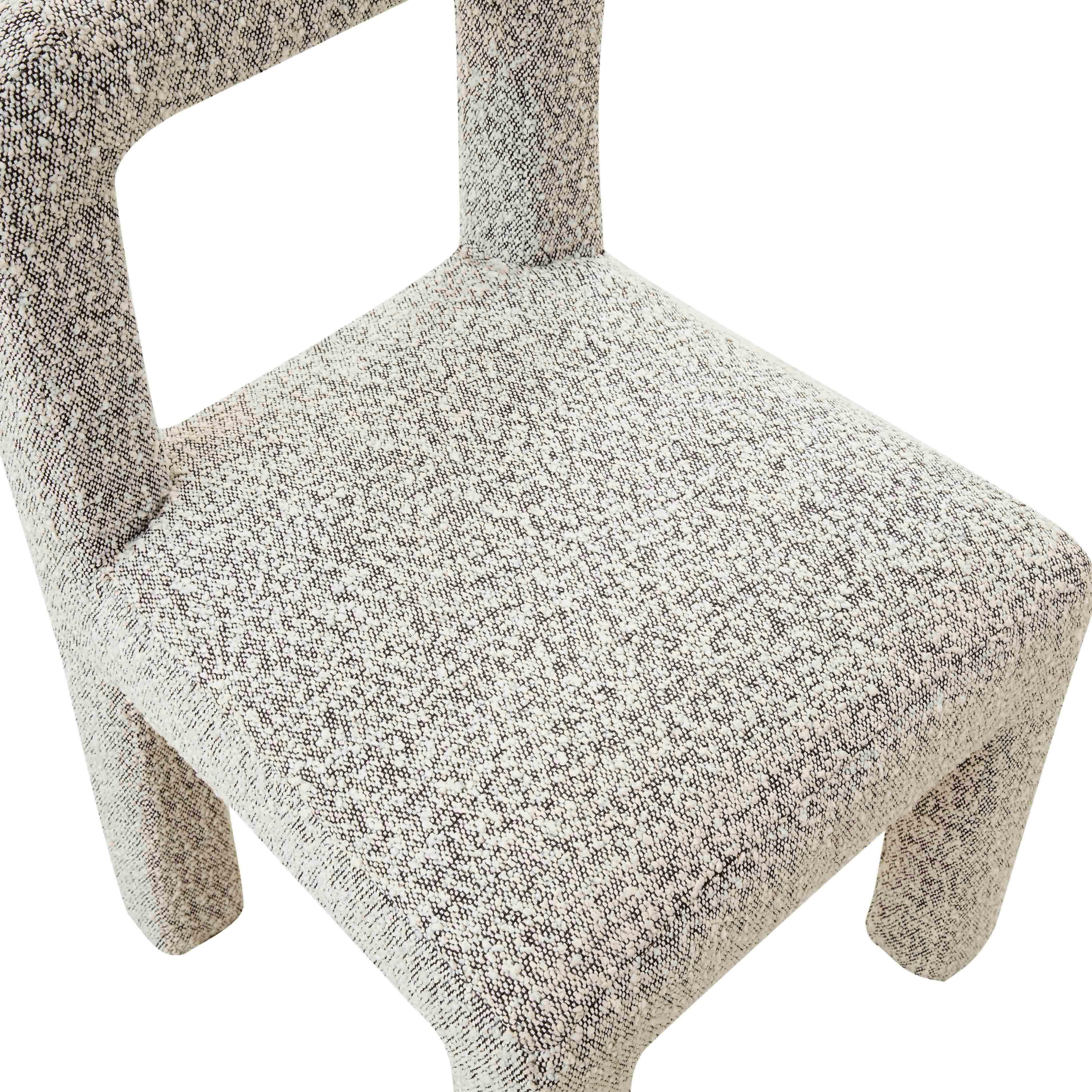 TOV Furniture Hazel Hazel Boucle Dining Chair, Gray, large
