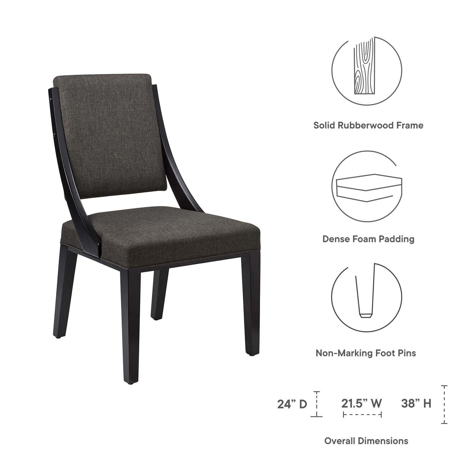 Cambridge Dining Chair Set, Gray, large