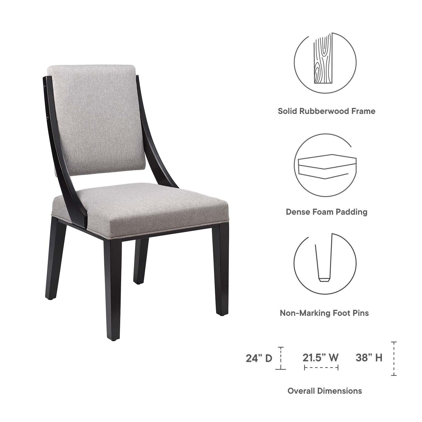 Cambridge Dining Chair Set, Light Gray, large