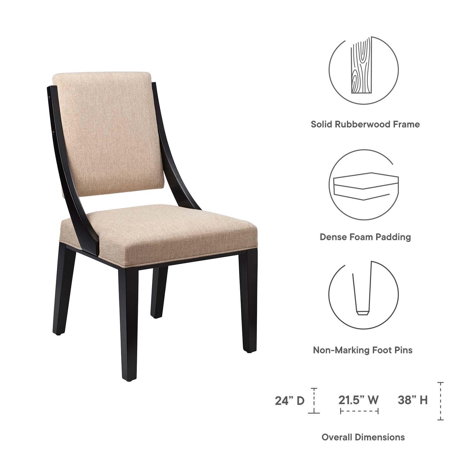 Cambridge Dining Chair Set, Beige, large