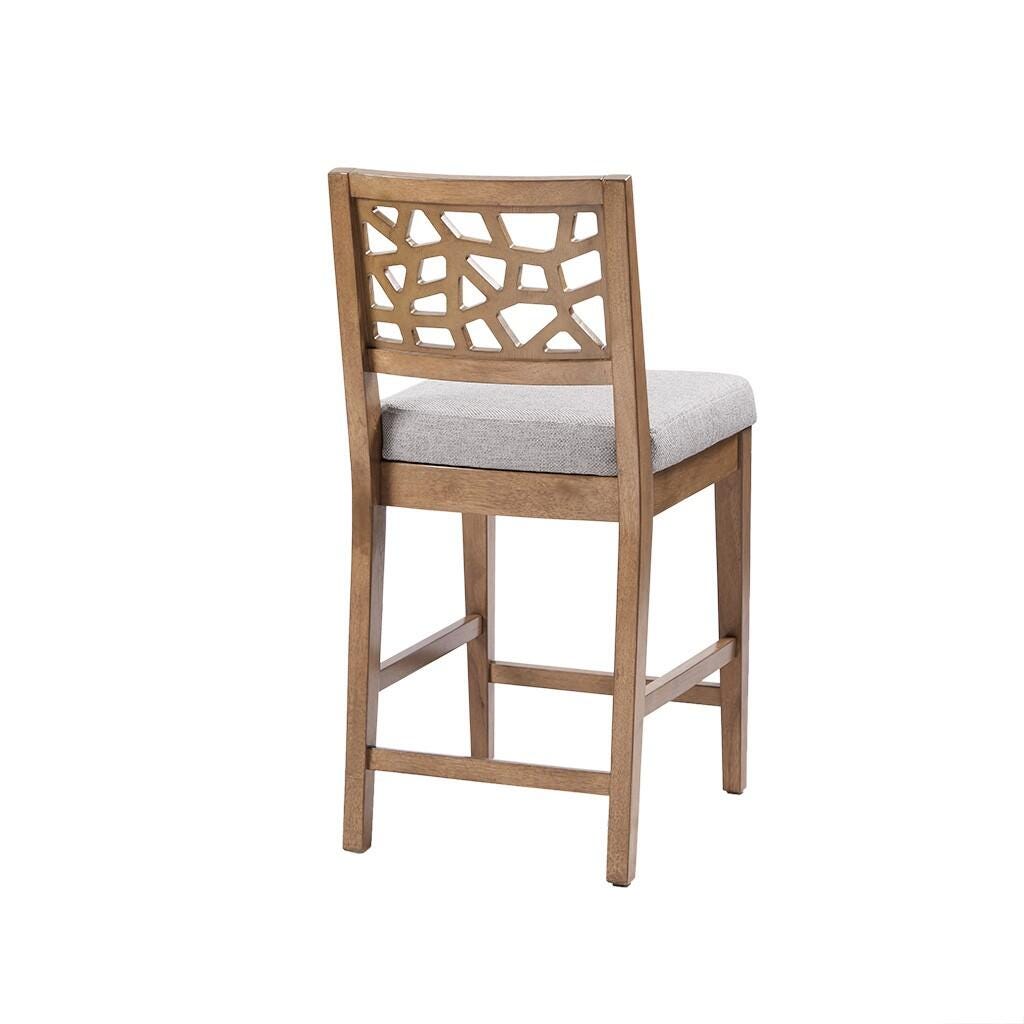 Crackle Counter Stool, Light Gray, large