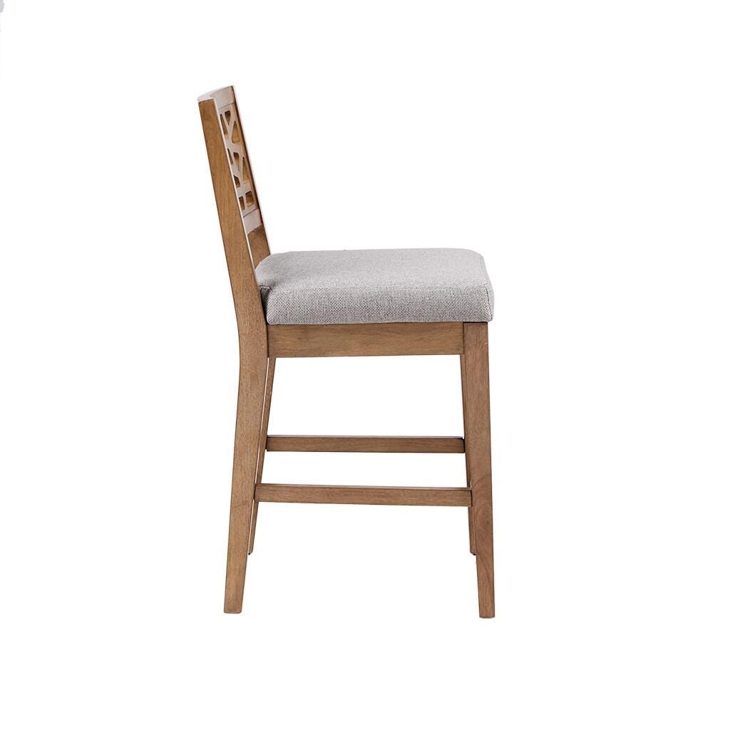 Crackle Counter Stool, Light Gray, large