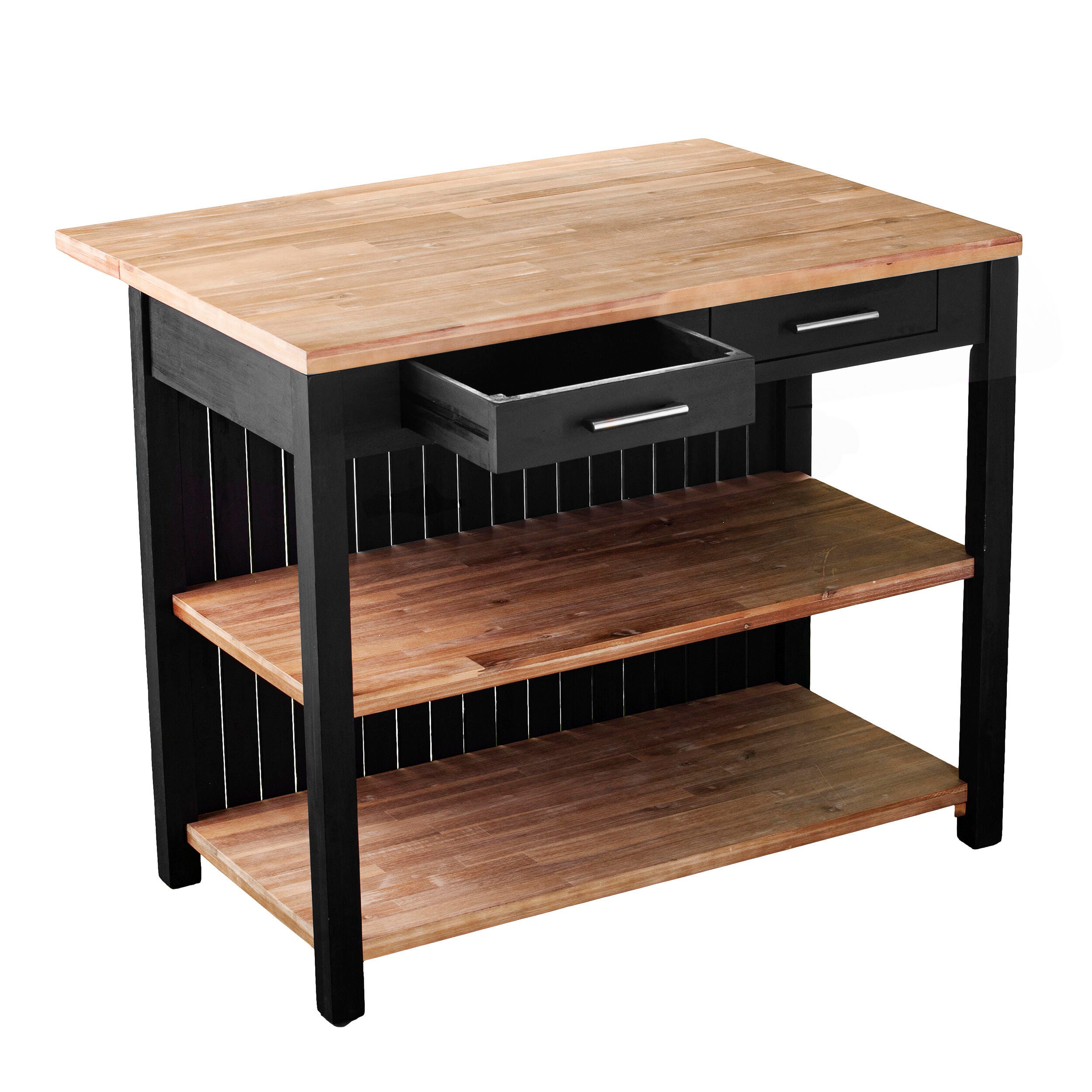 SEI Furniture Sabanti Expandable Freestanding Kitchen Island, , large