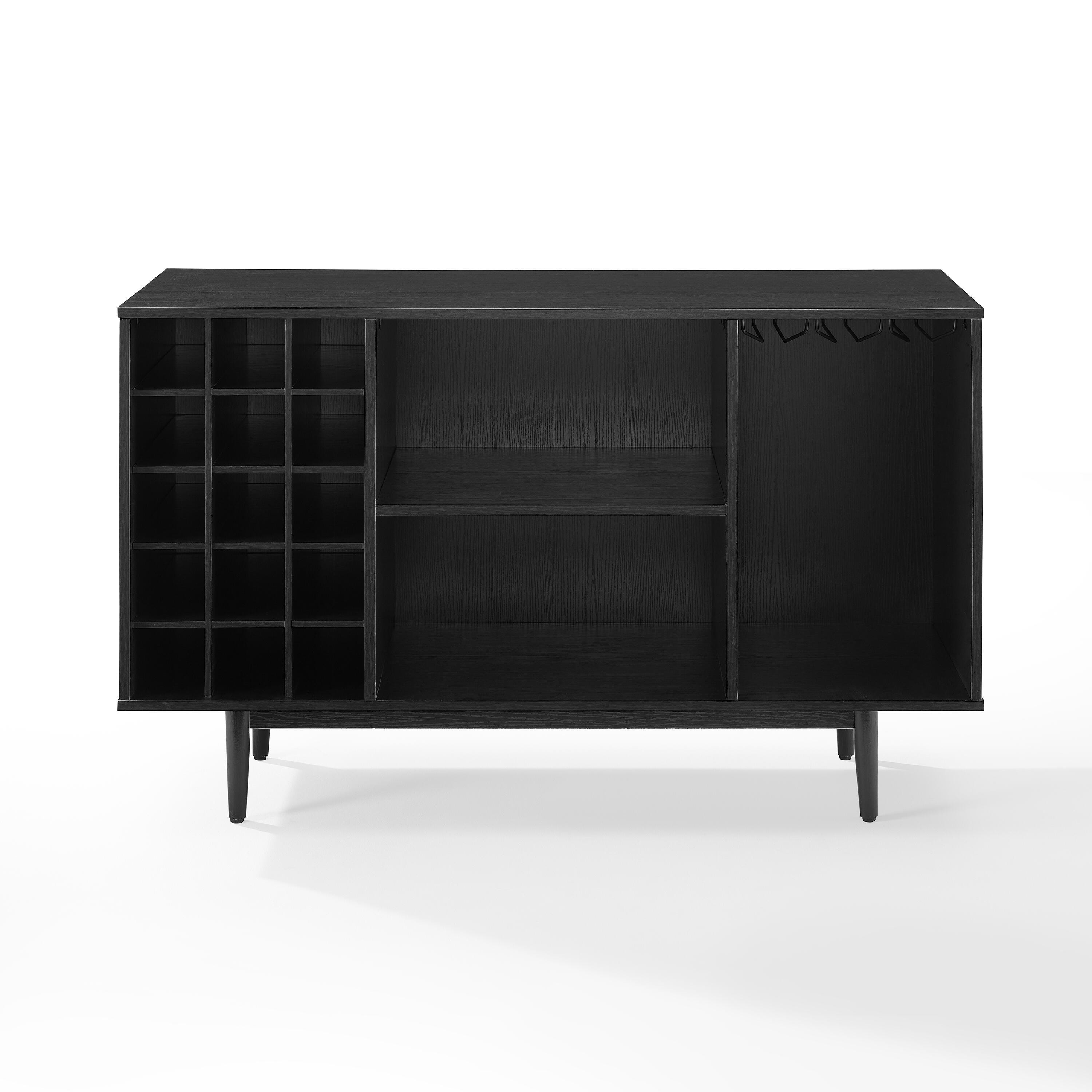 Liam Wine Storage Sideboard, Black, large