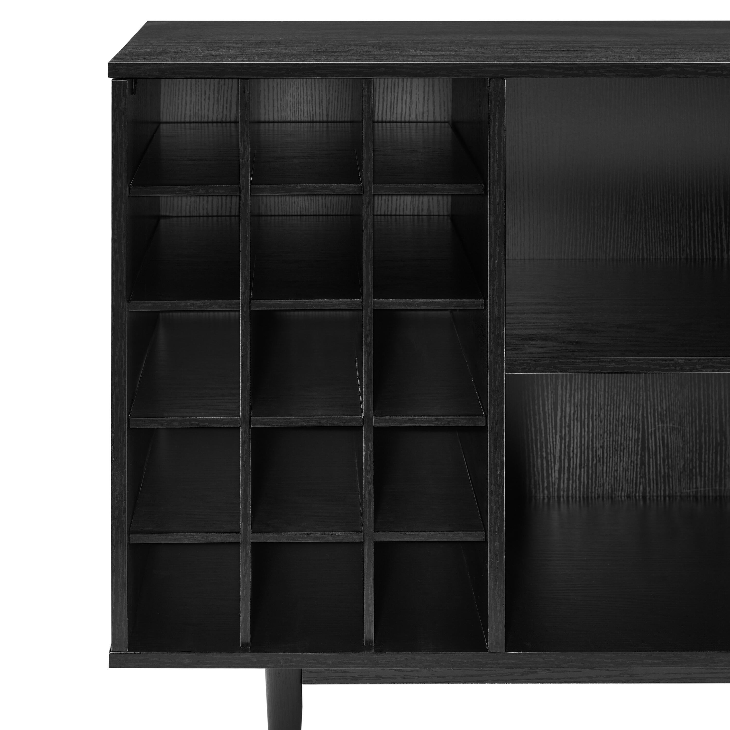 Liam Wine Storage Sideboard, Black, large