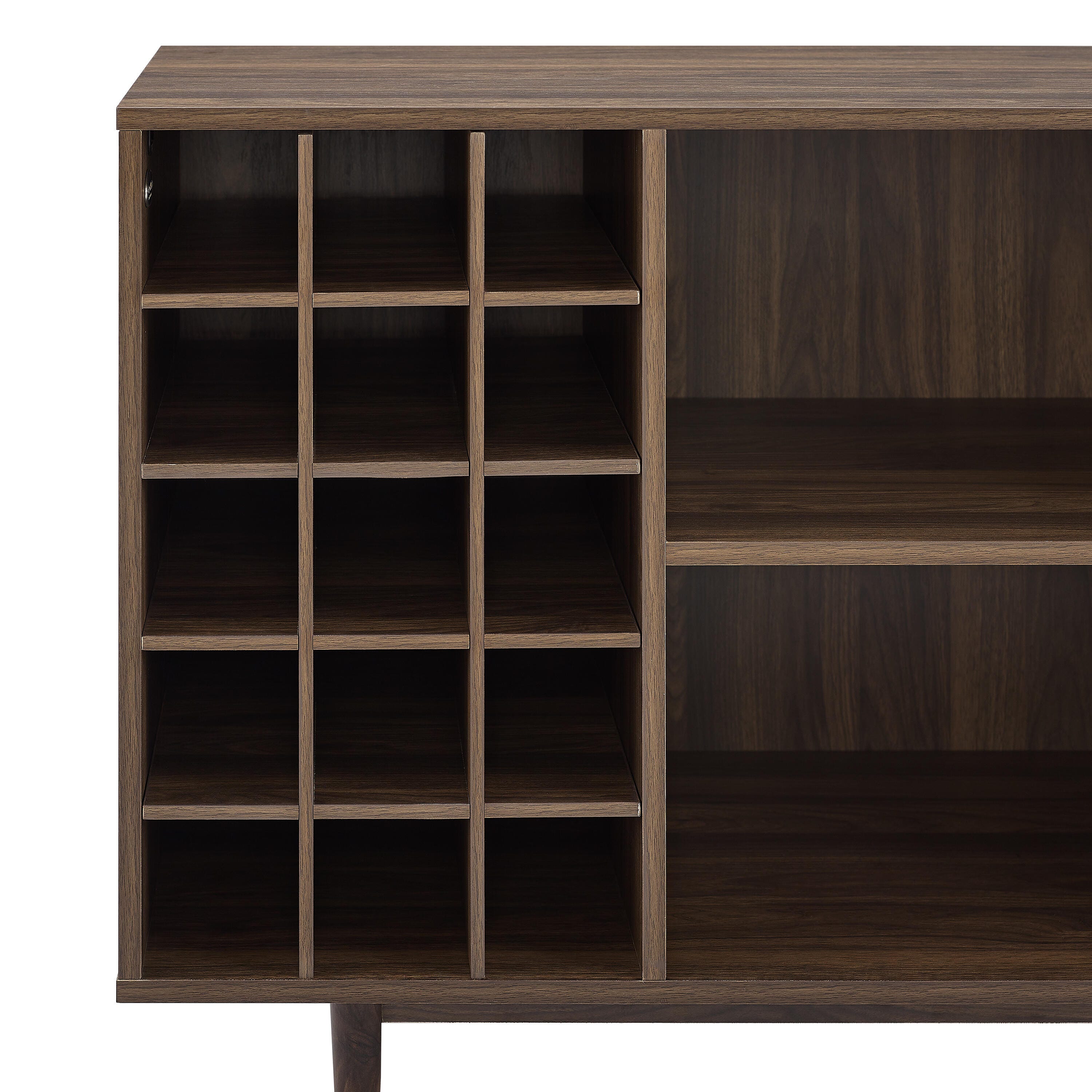 Liam Wine Storage Sideboard, Walnut, large