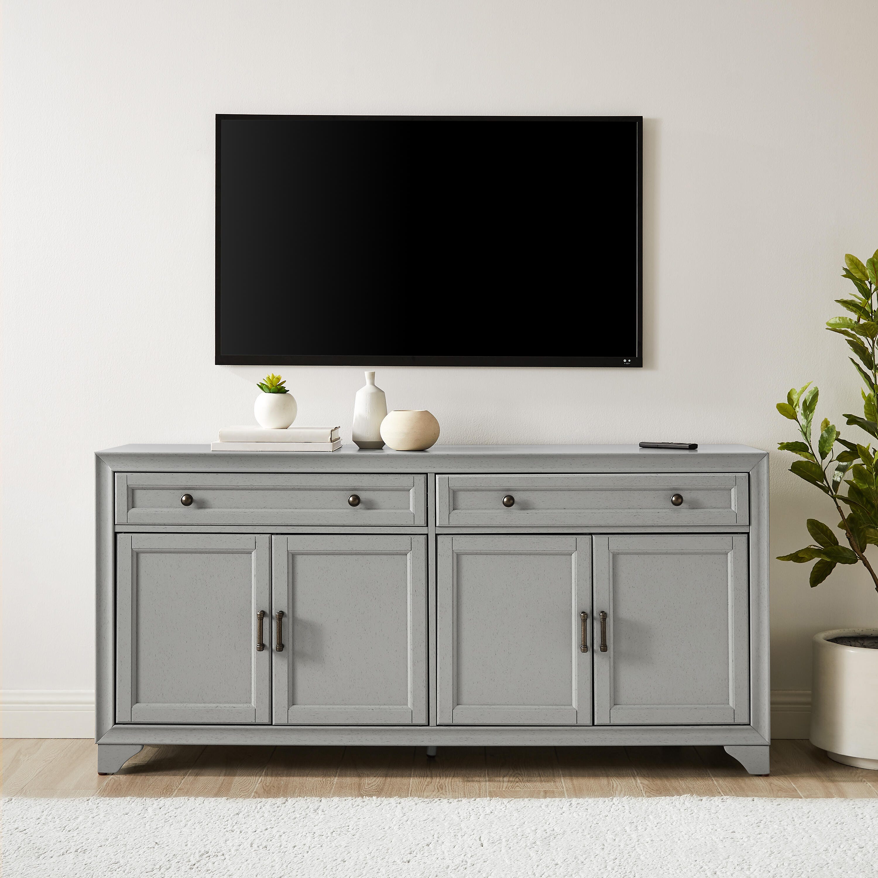 Tara Sideboard, Distressed Gray, large