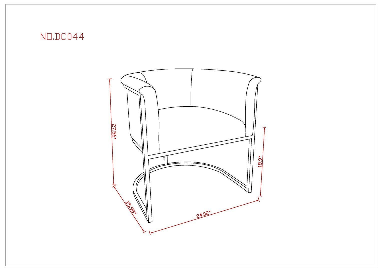 Manhattan Comfort Bali Upholstered Dining Chair, , large