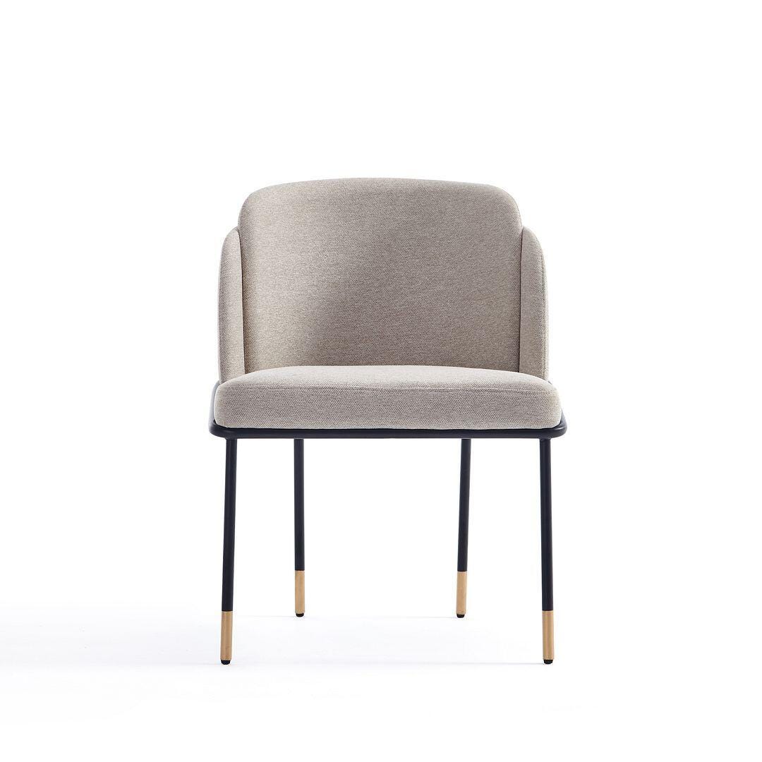 Manhattan Comfort Flor Upholstered Dining Chair, Wheat, large